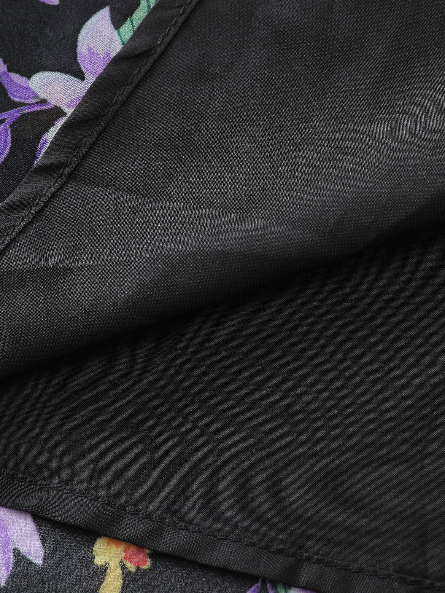 Chiffon Floral Print Ruffled Midi Dress