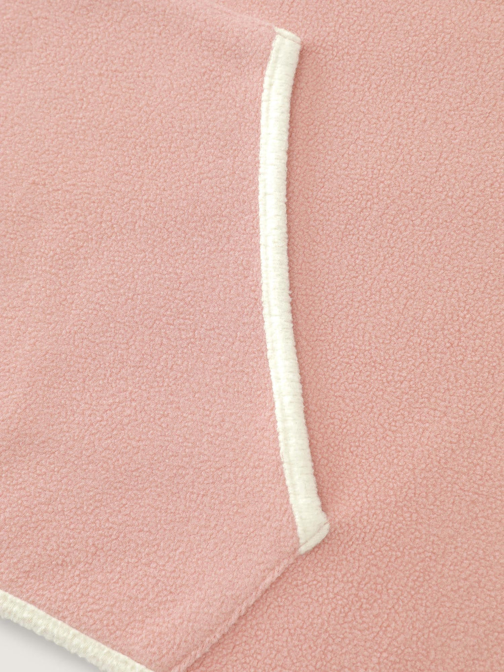 Color Contrast Fluffy Half Zip Sweatshirt