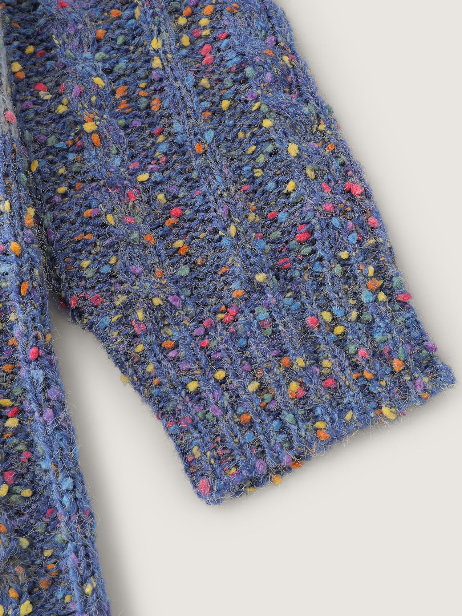 Colorblock Heather Round Neck Pullover