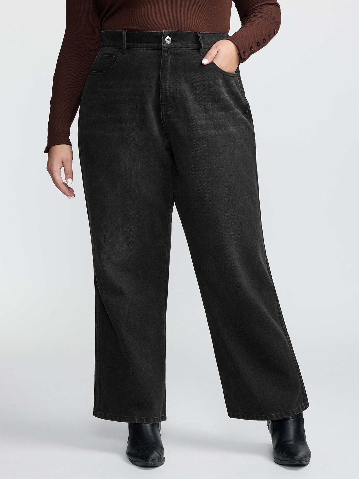 Cotton Vintage Wash Stretchy Boyfriend Jeans