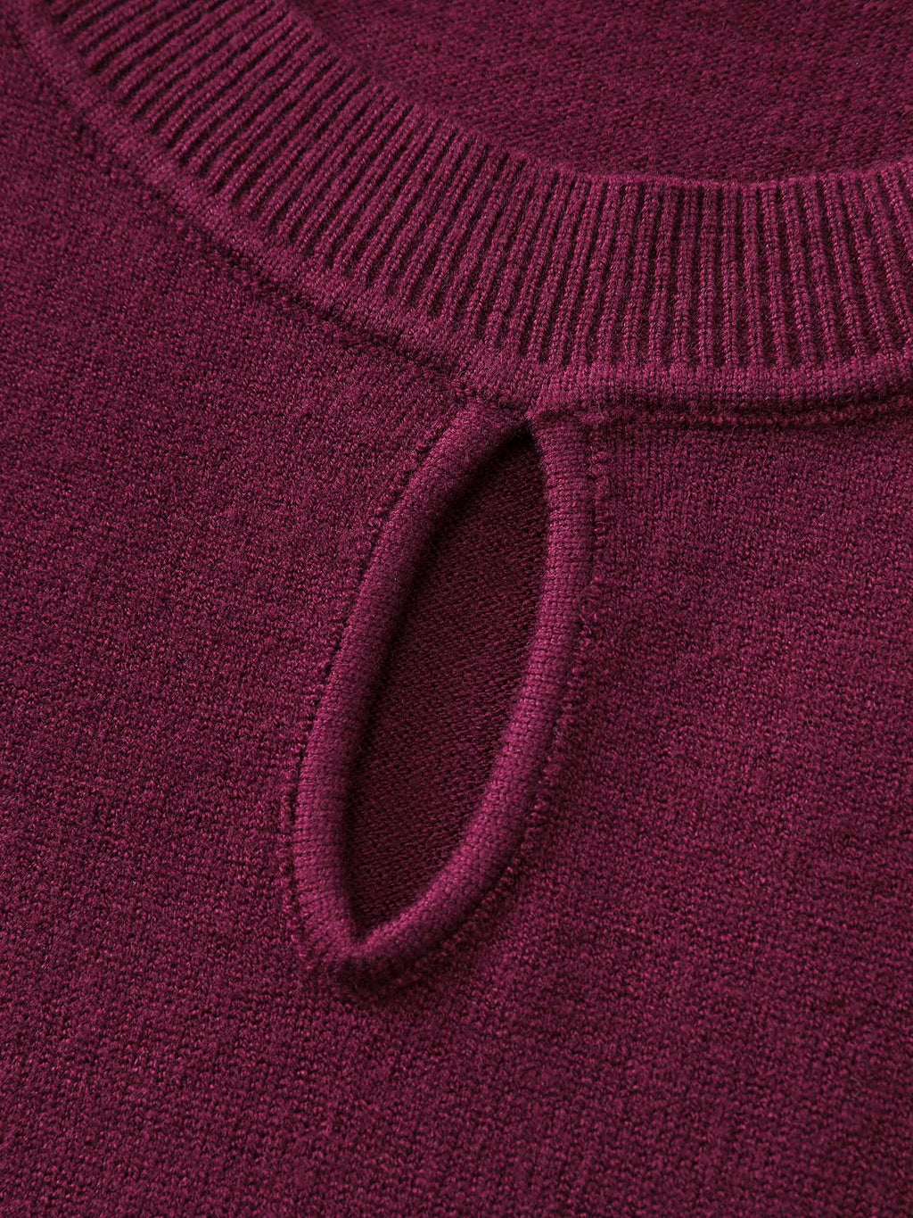 Chiffon Cut-Out Sheer Pullover