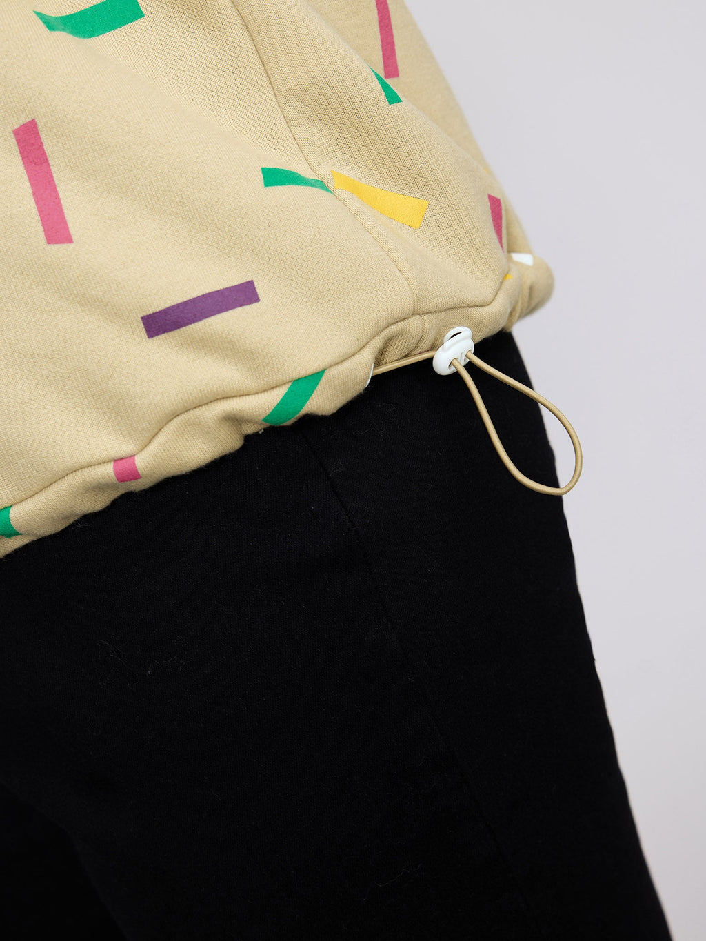 Colorful Confetti Print Round Neck Sweatshirt