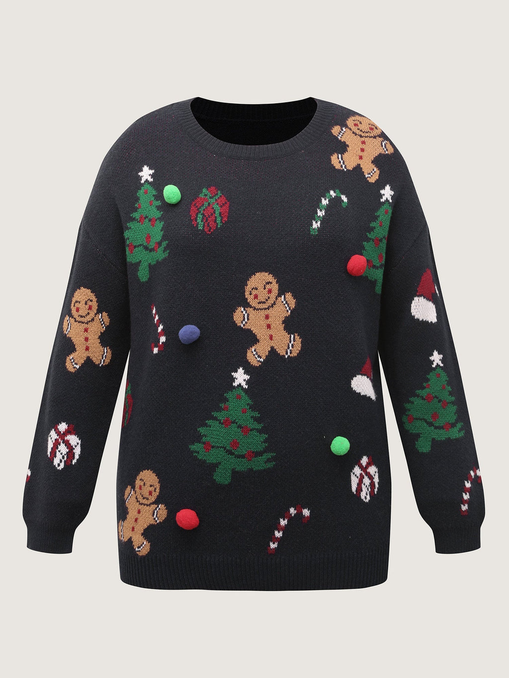 Supersoft 3D Holiday Pattern Jacquard Pullover