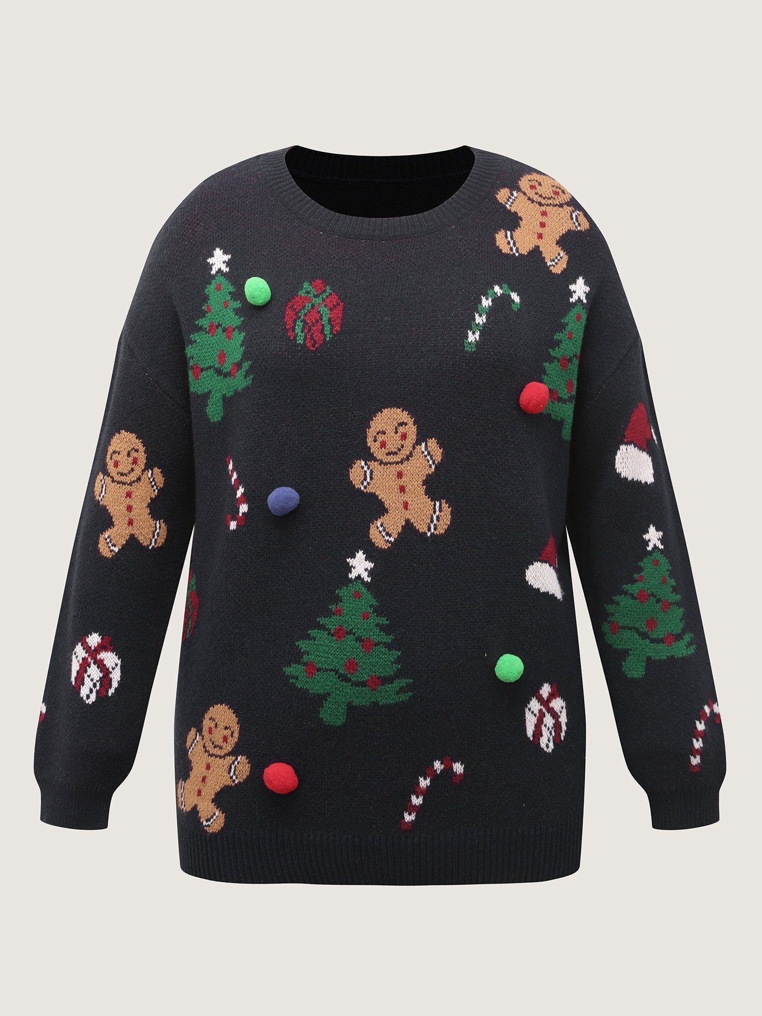 Supersoft 3D Holiday Pattern Jacquard Pullover