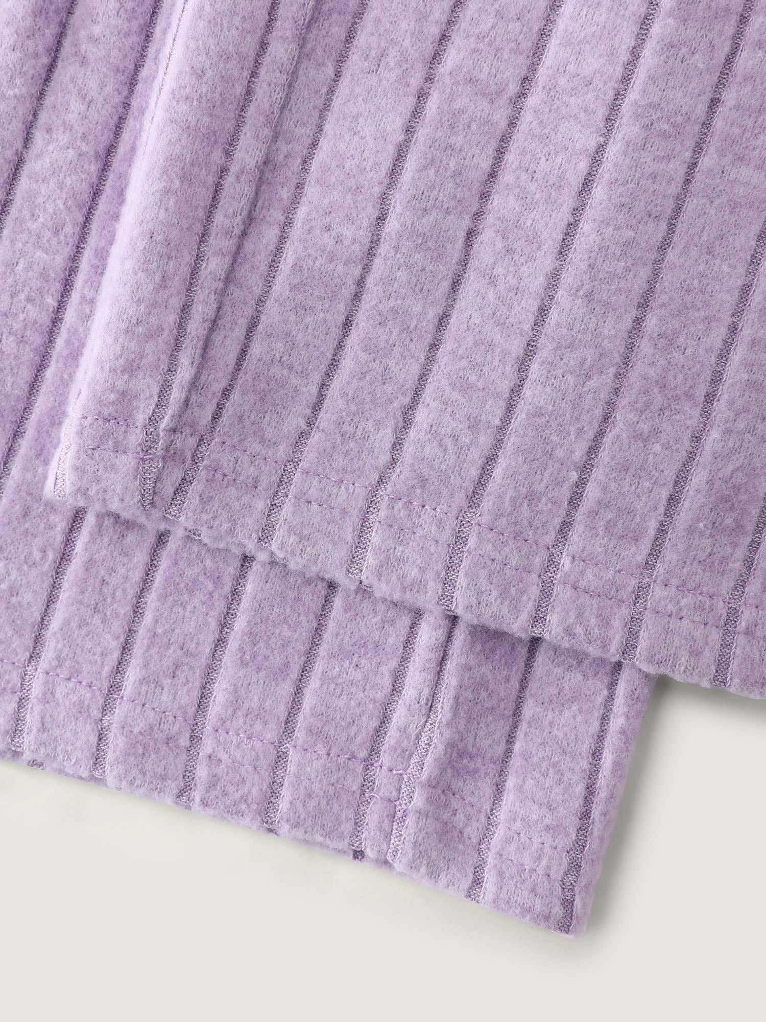 Brushed Ribbed Wide-Leg Lounge Bottoms