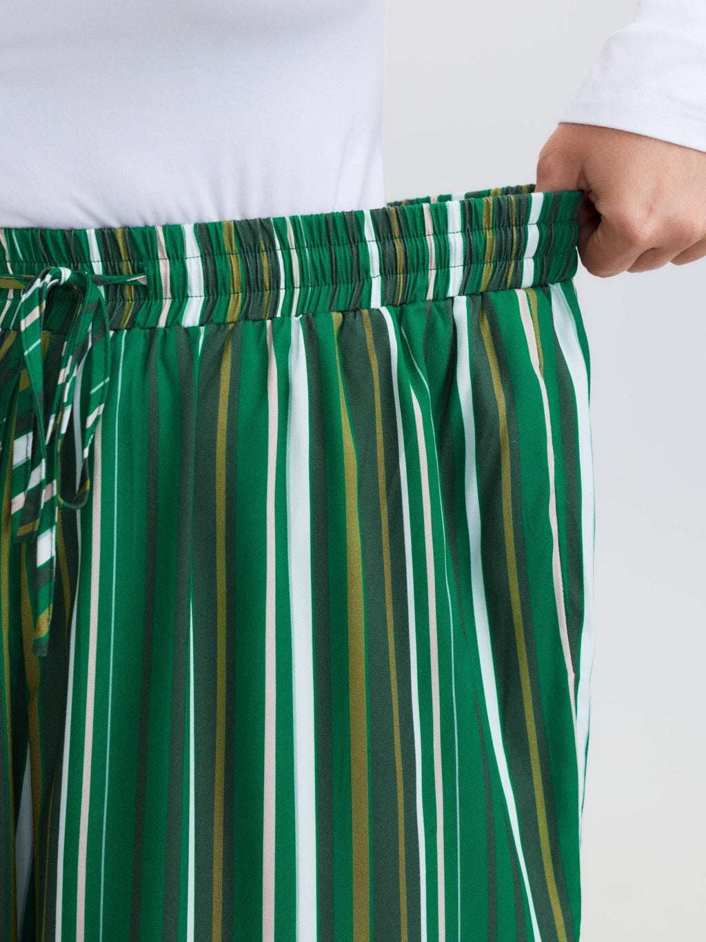 Colorful Stripes Drawstring Waist Pants