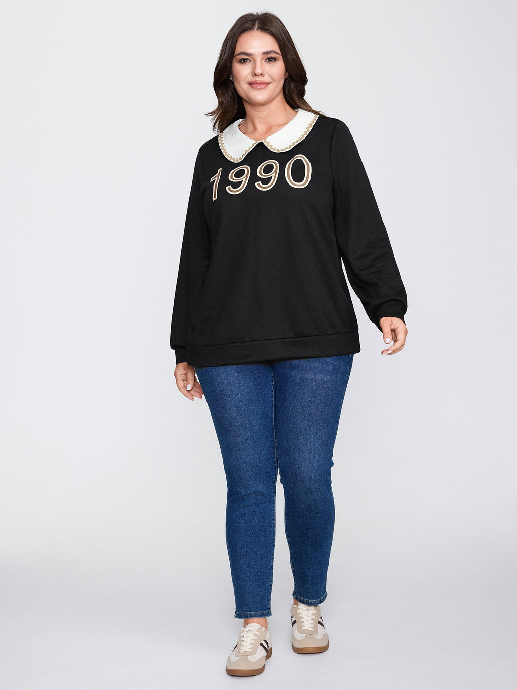 90's Dream Color Contrast Sweatshirt