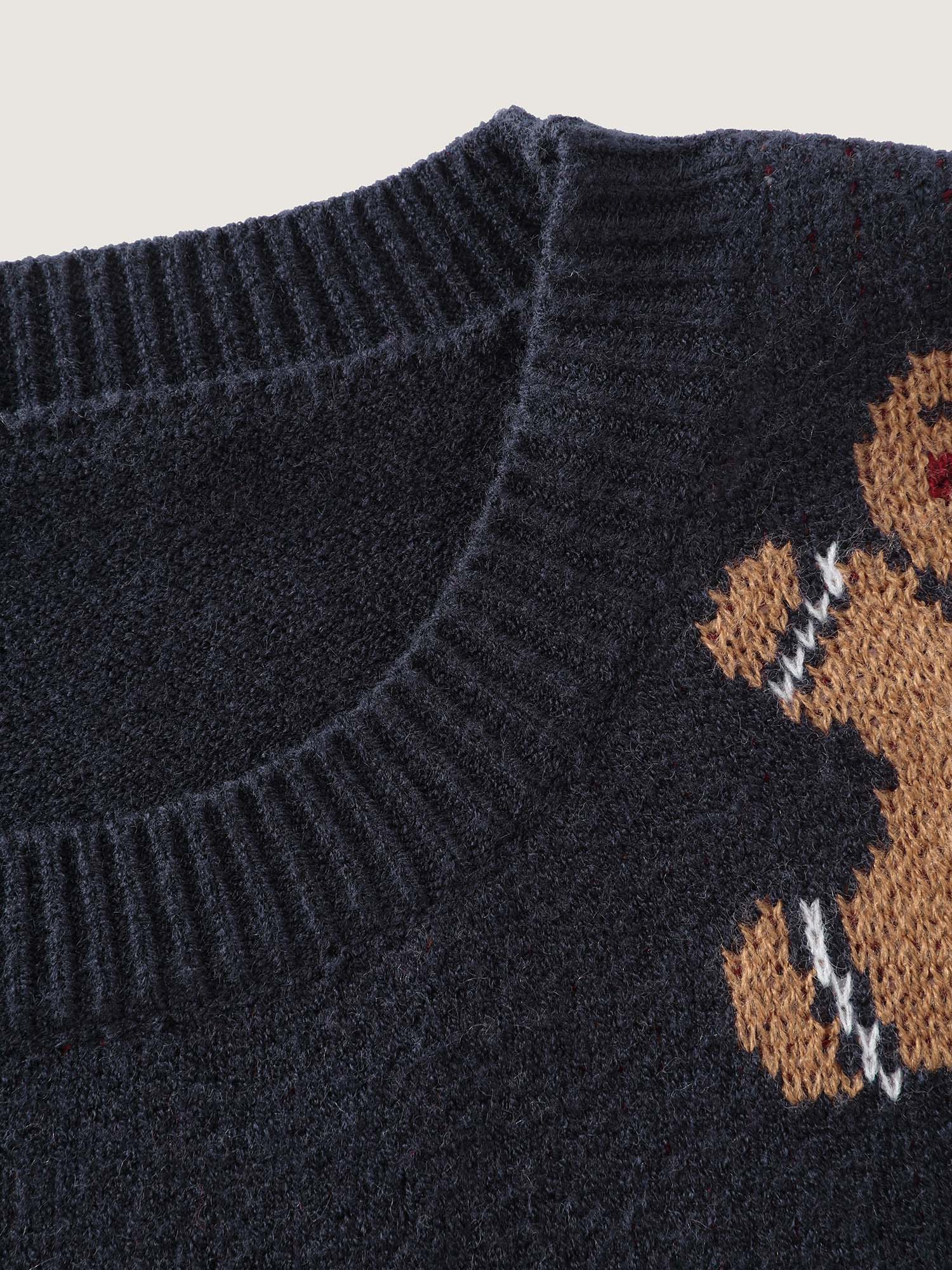 Supersoft 3D Holiday Pattern Jacquard Pullover