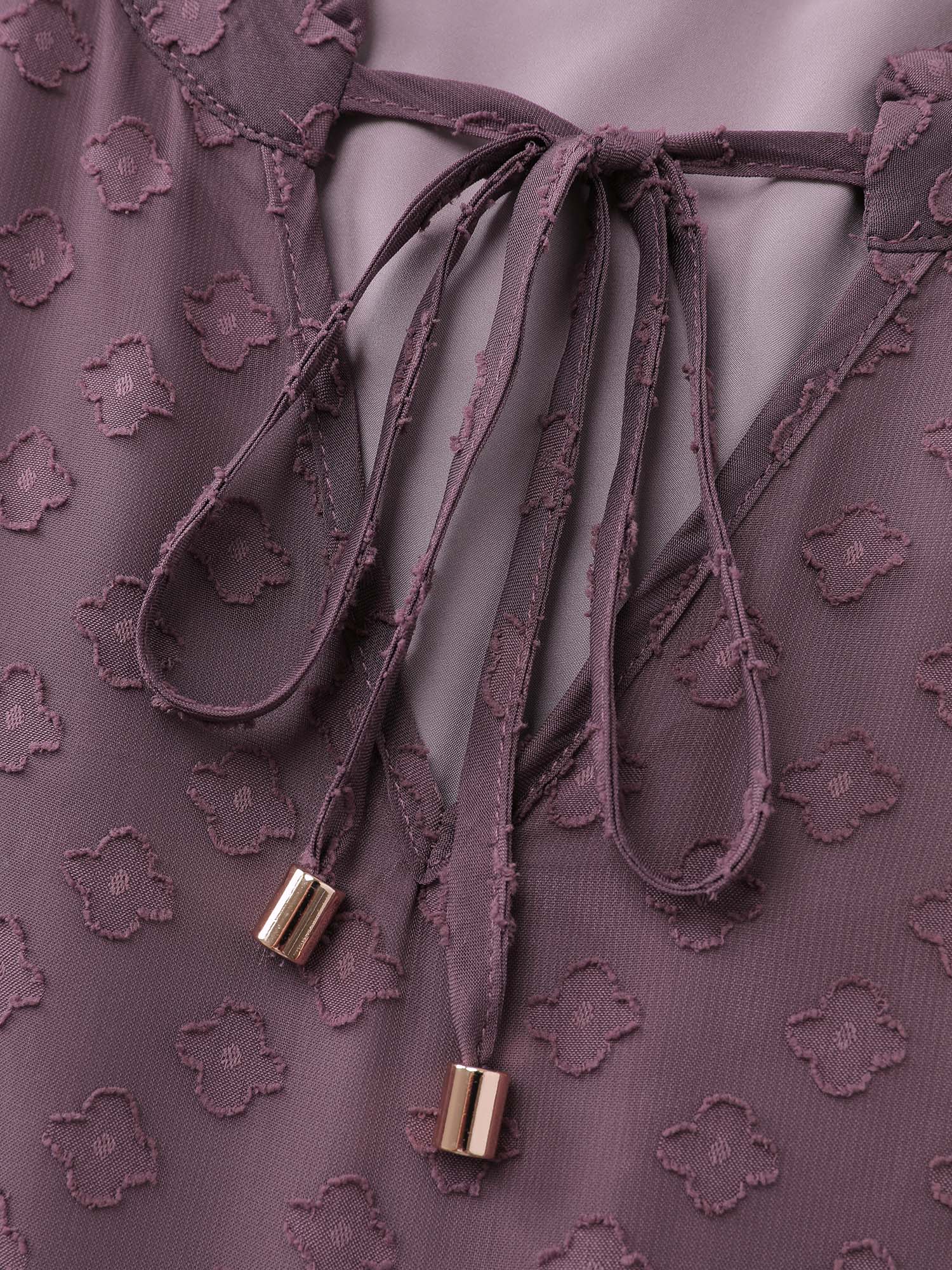 Chiffon Textured Tiered Ruffled Midi Dress