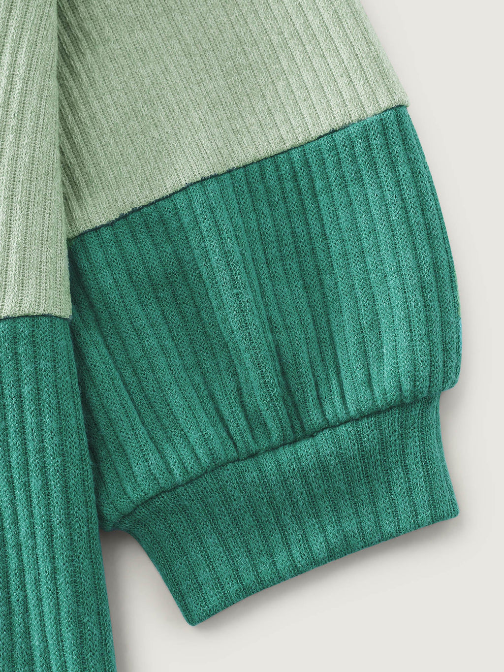 Colorful Stripe Ribbed Drop Shoulder Sweatshirt