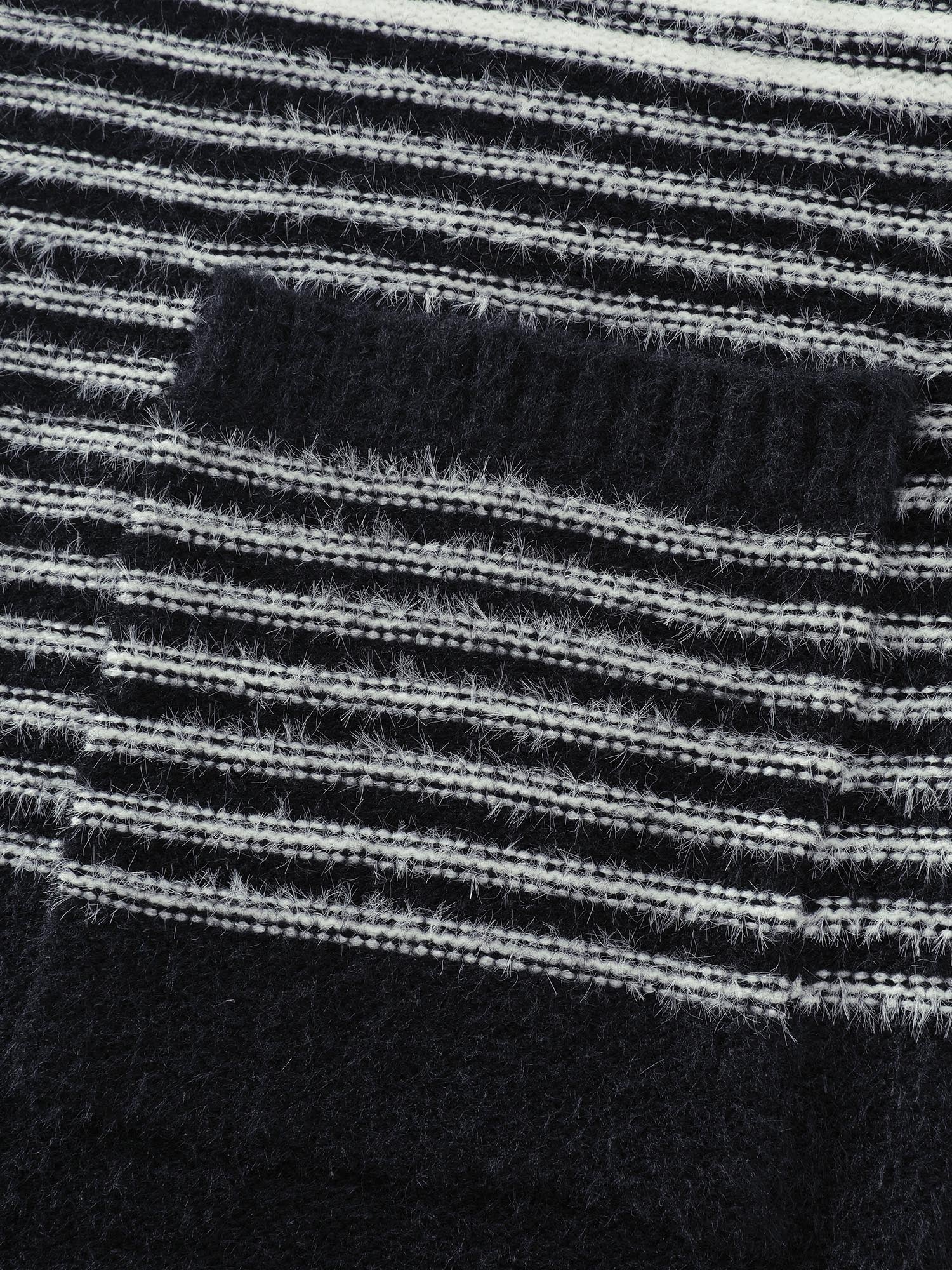 Colorblock Pockets Folded Collar Knit Cardigan