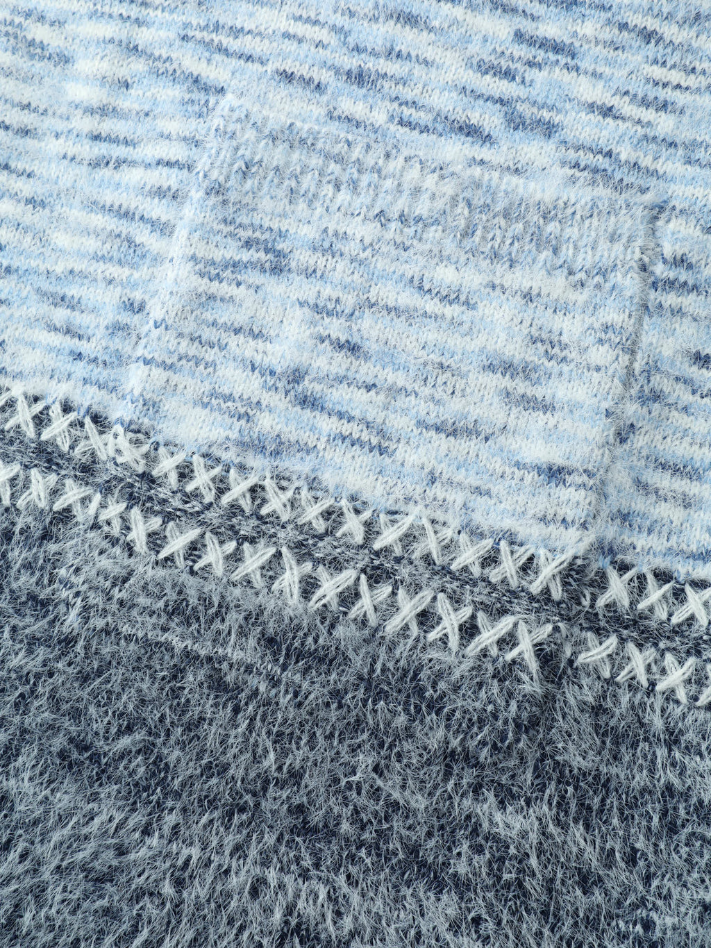 Colorblock Hooded Textured Knit Cardigan