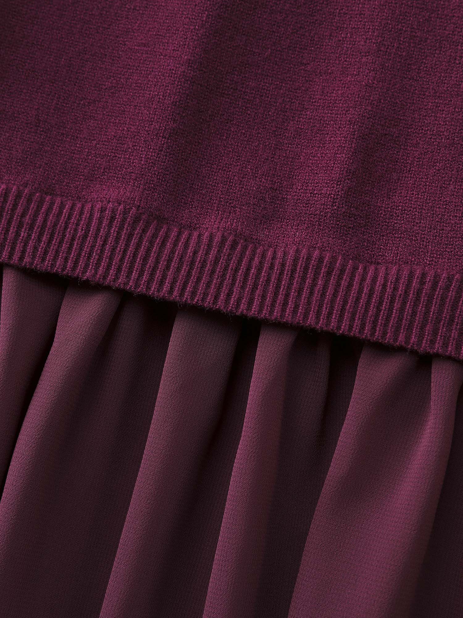 Chiffon Cut-Out Sheer Pullover