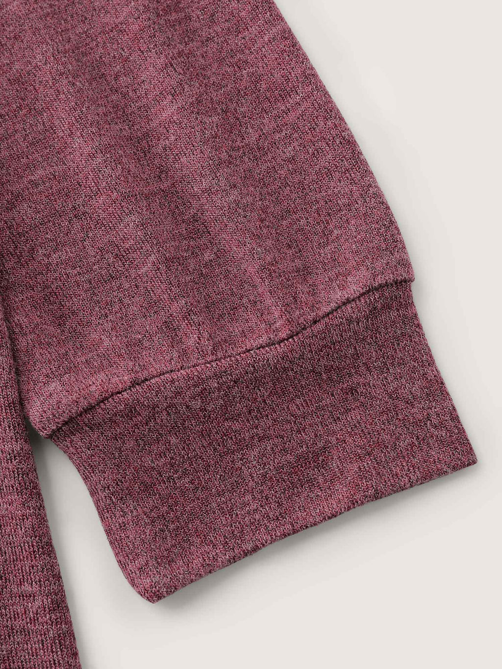 Color Contrast Fit Flared Knit Top