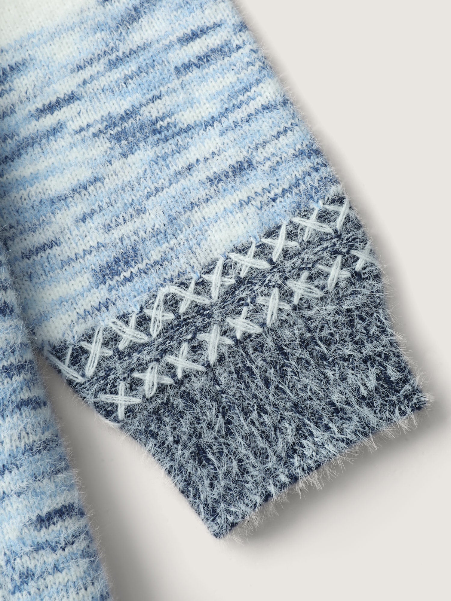 Colorblock Hooded Textured Knit Cardigan