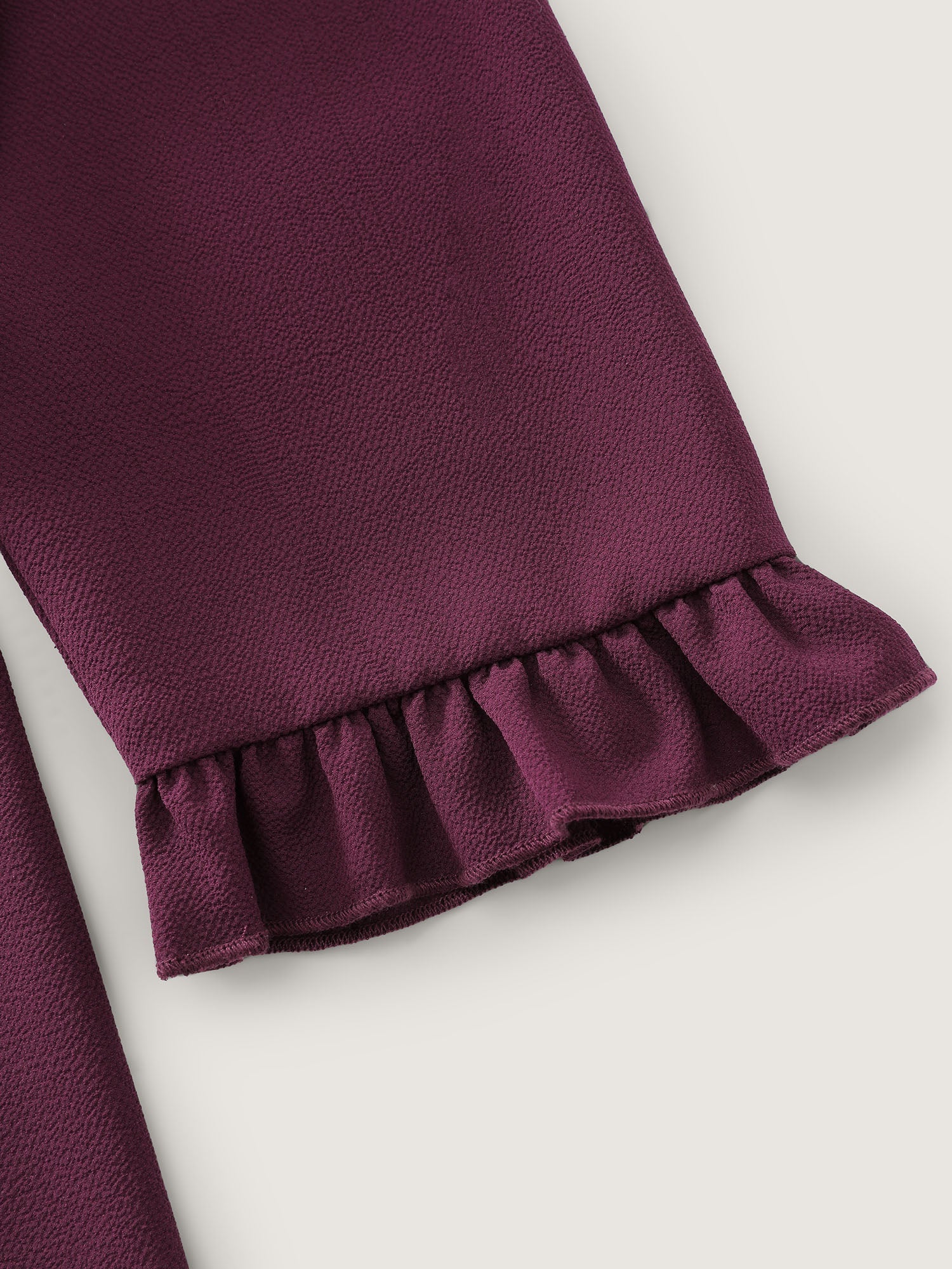 Back-Tie Sweetheart Neckline Ruffled Blouse