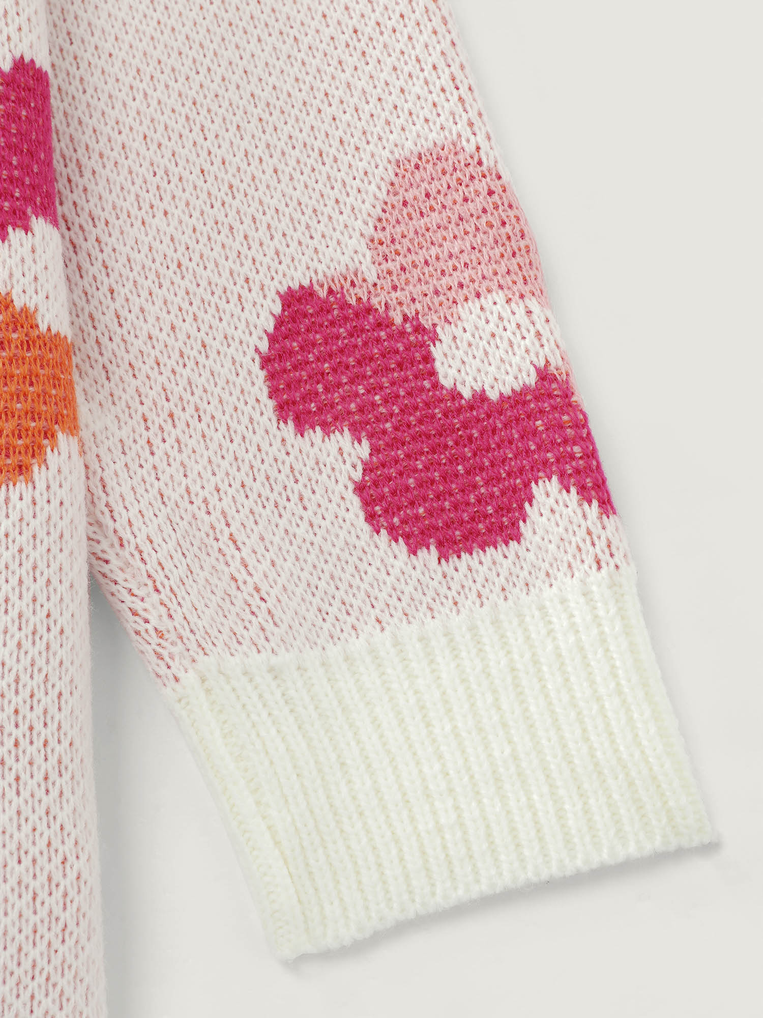 Colorful Floral Jacquard Pullover