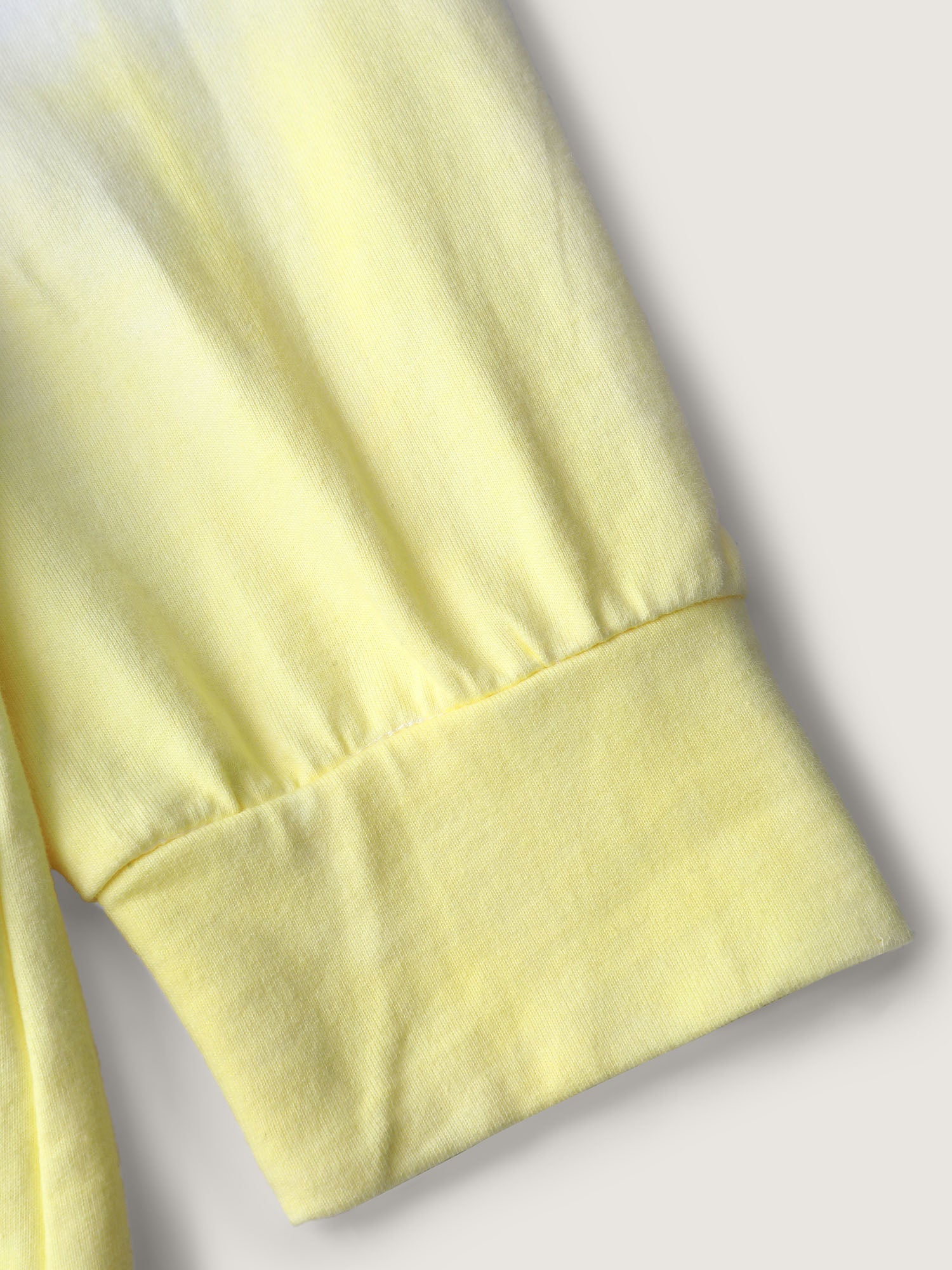 Cotton Dip Dye Stretchy Hem Sweatshirt