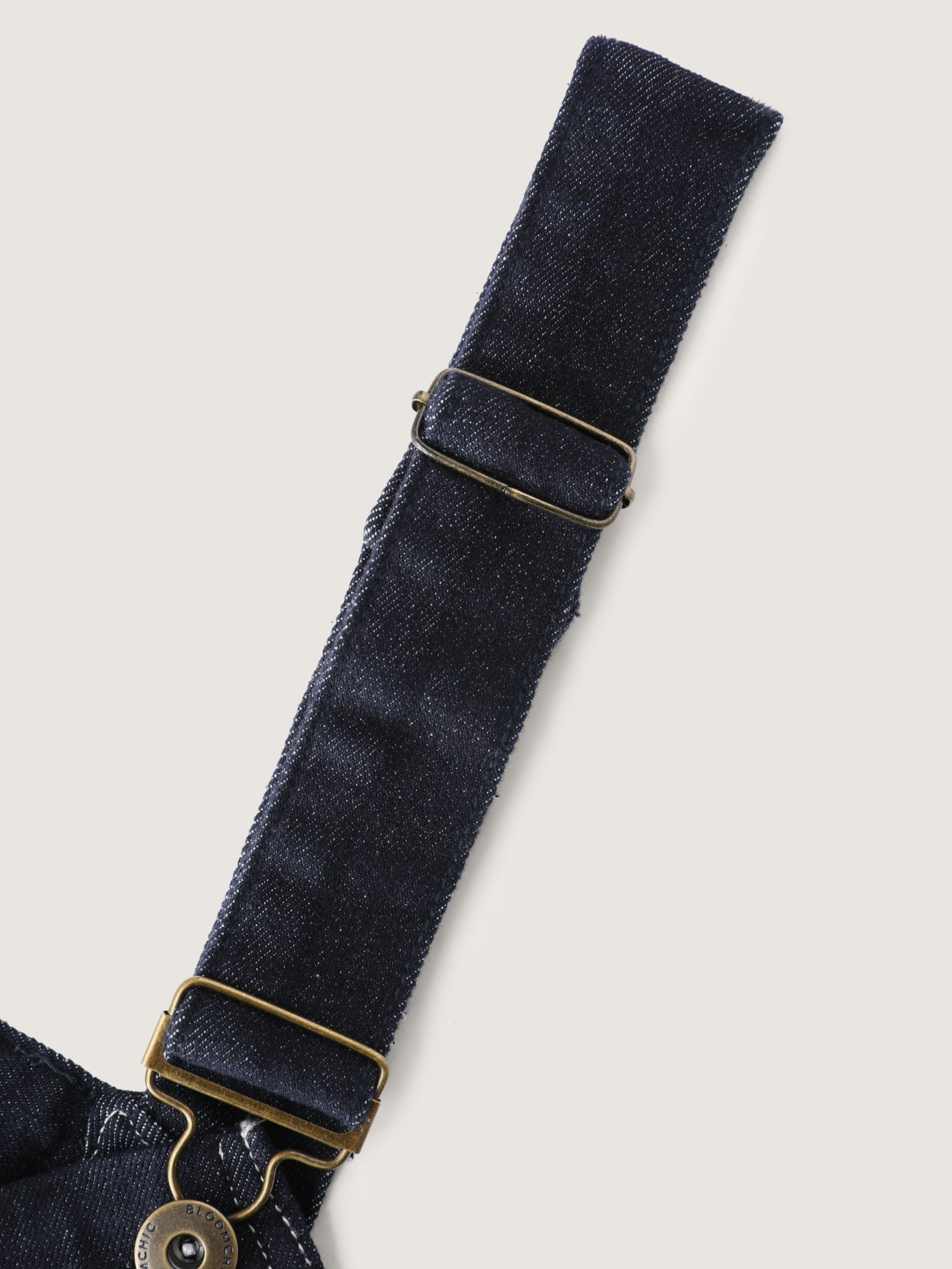 Denim Overall Straps Wide-Leg Jumpsuit