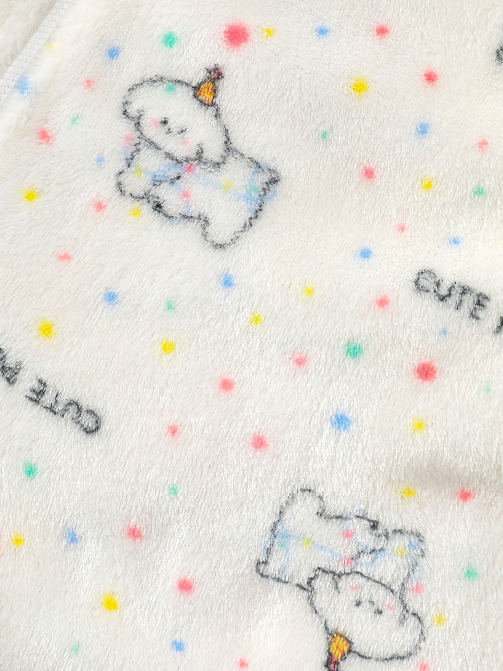 Cozy Puppy Print Zipper Front Lounge Jumpsuit