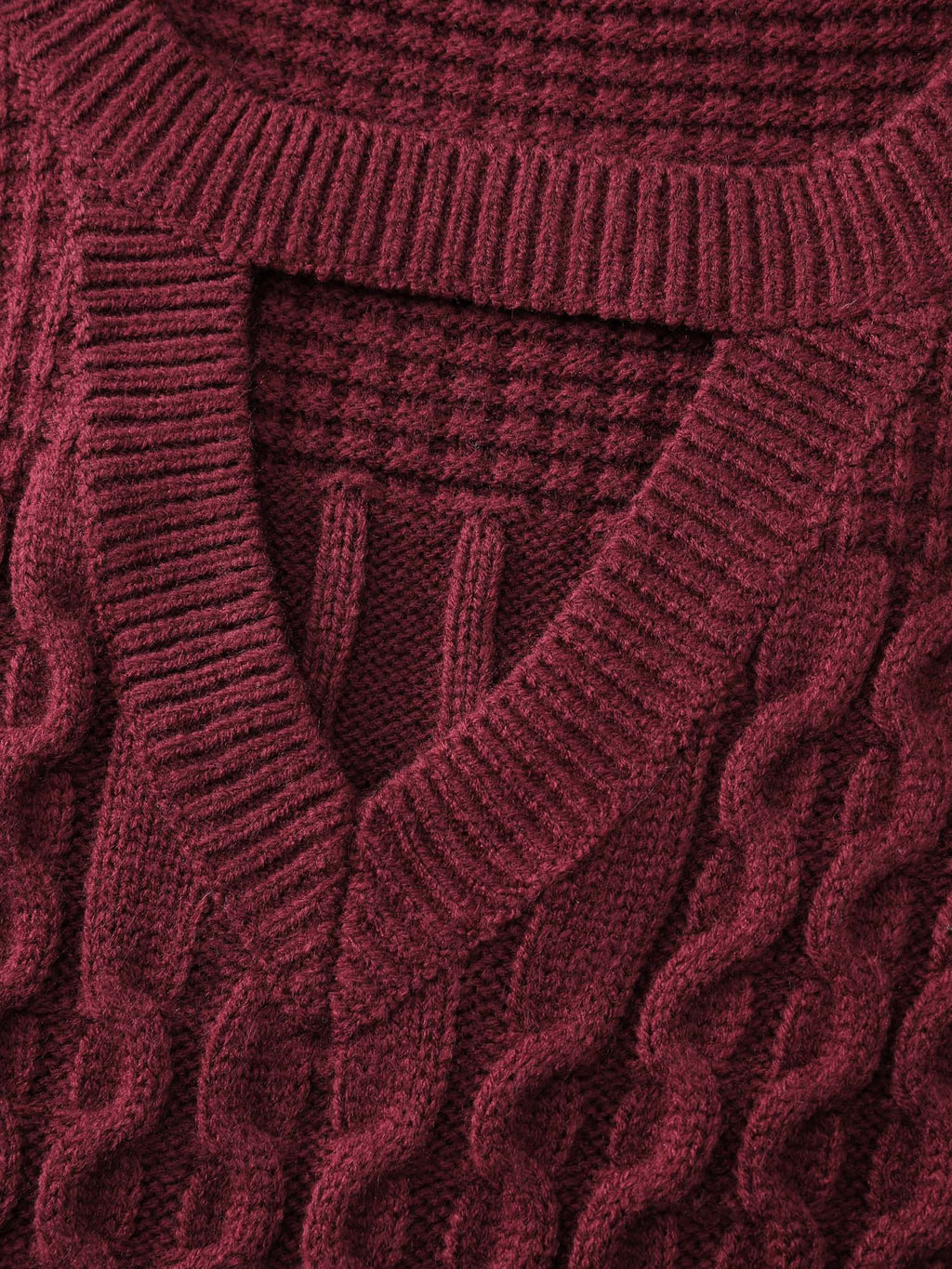 Cable Knit Textured Cut-Out Sweater Dress