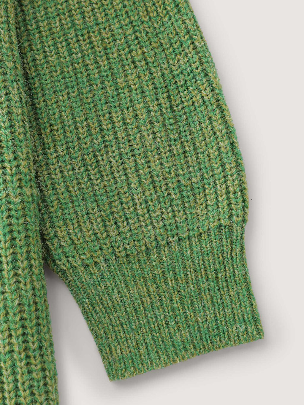 Color Blend Yarn Textured Pullover