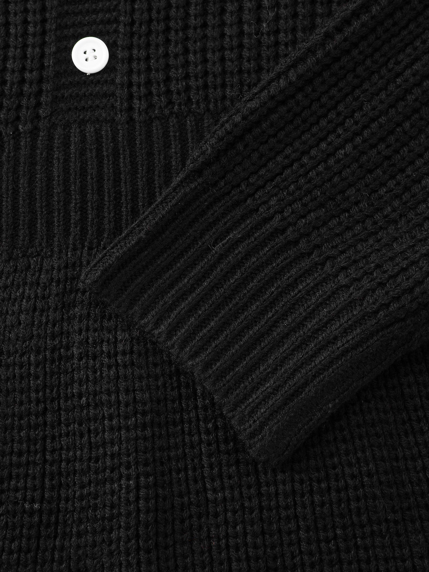 Cloudy Crochet Neckline Midi Sweater Dress