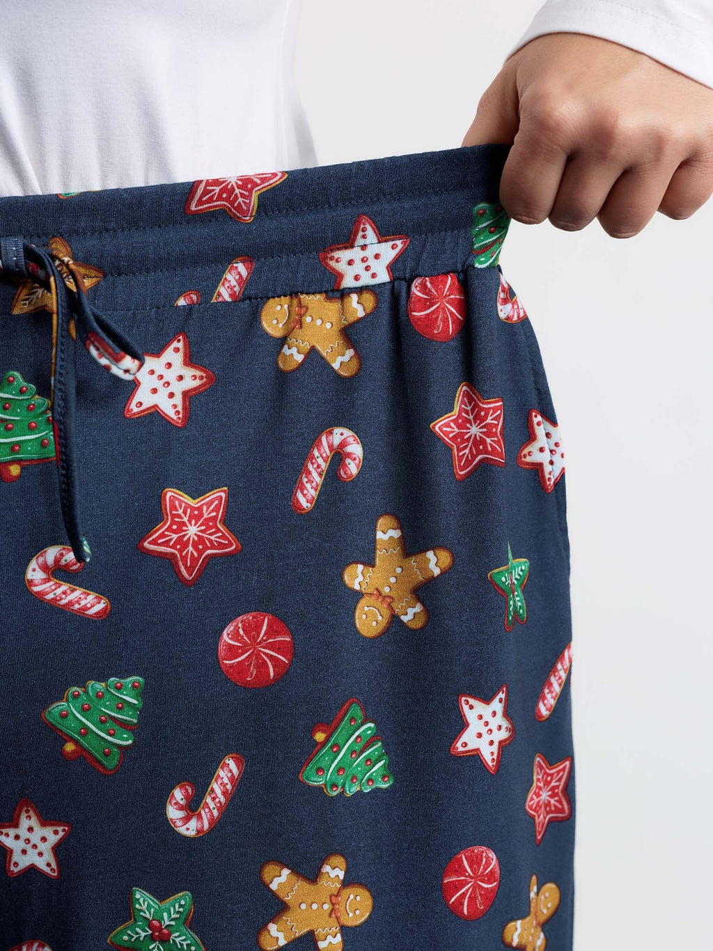 Colorful Holiday Print Pants