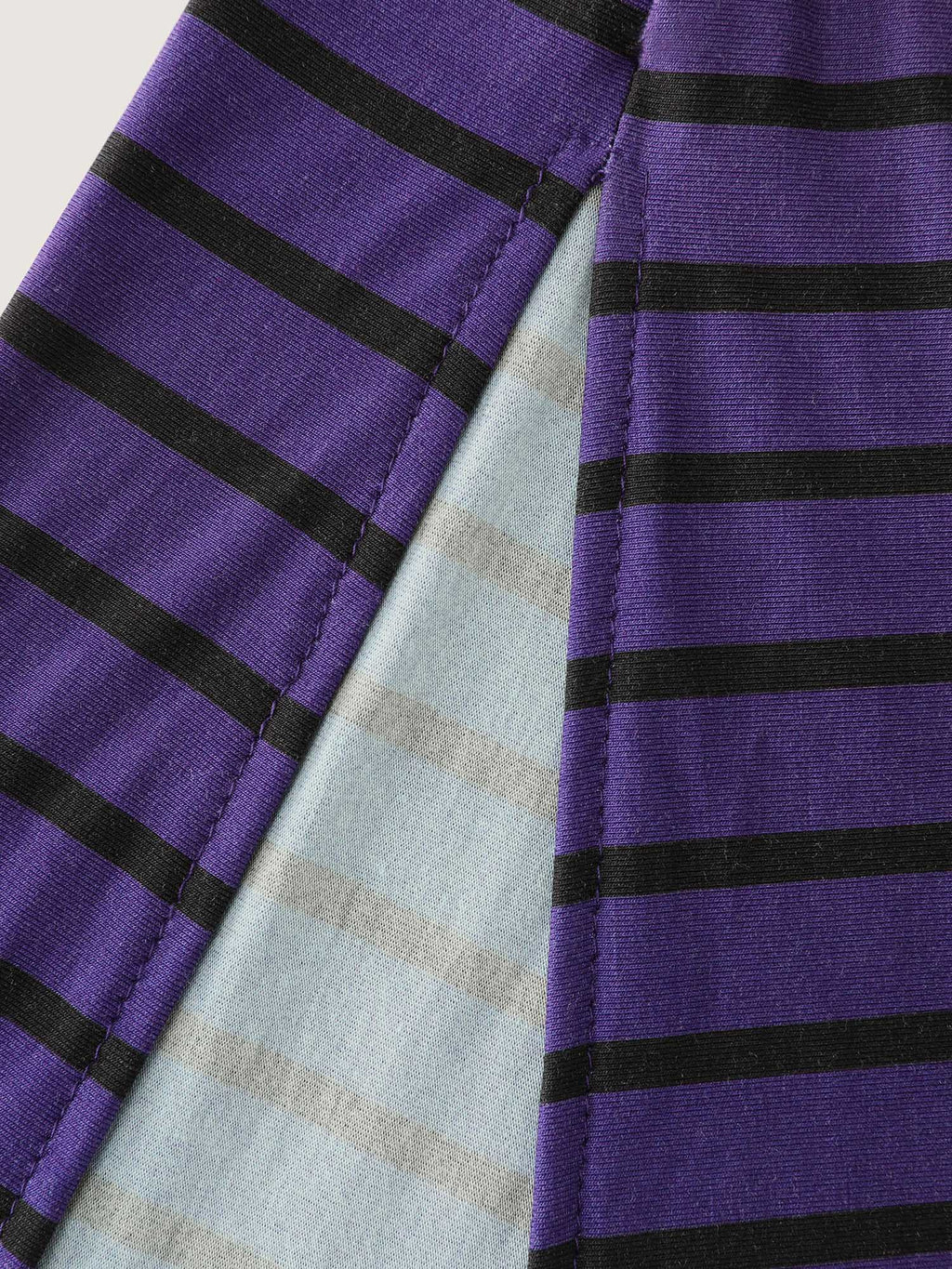 Color Gradient Stripe V-Neck Sleep Dress