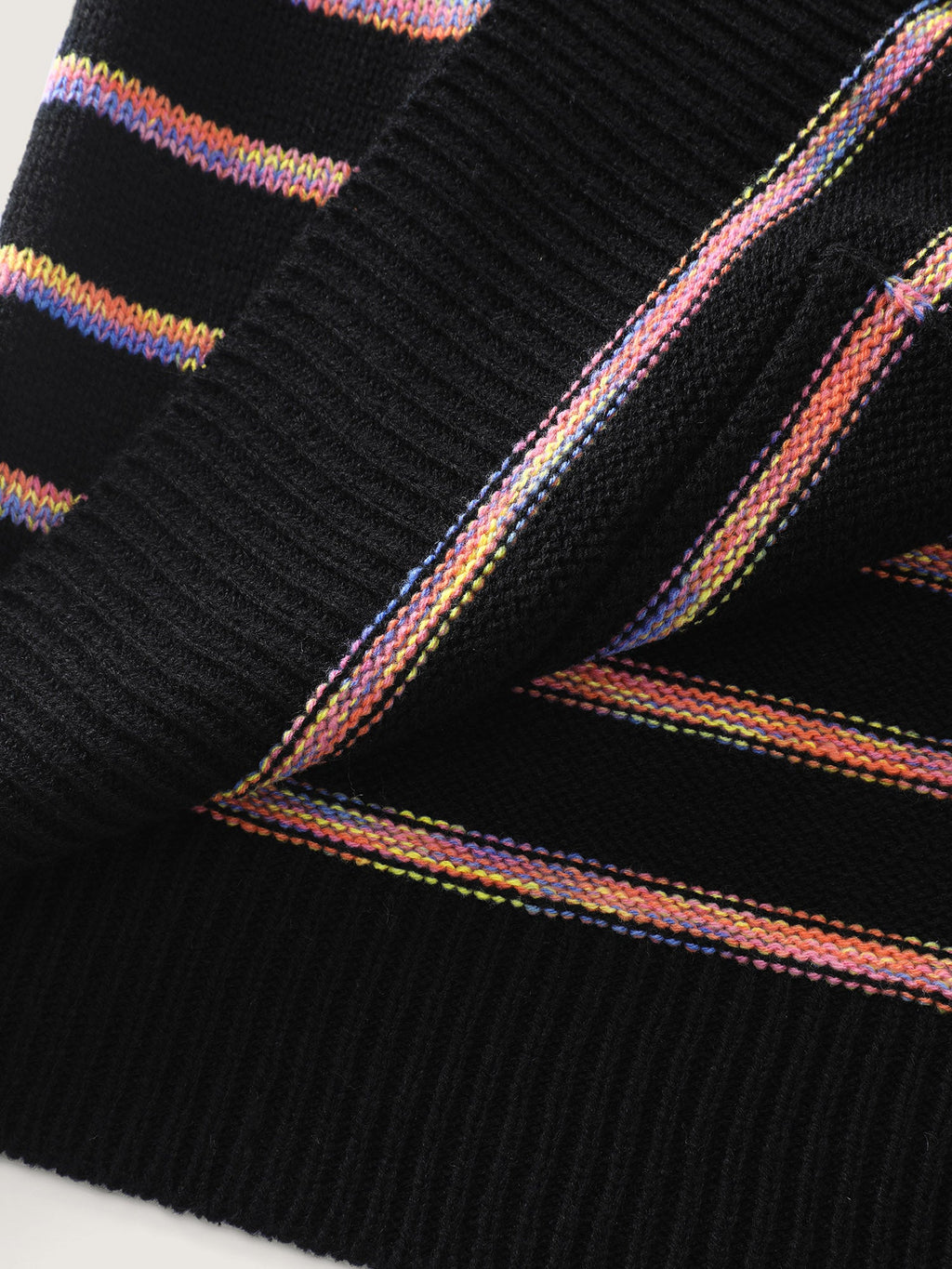 Color Gradient Heather Pockets Knit Cardigan