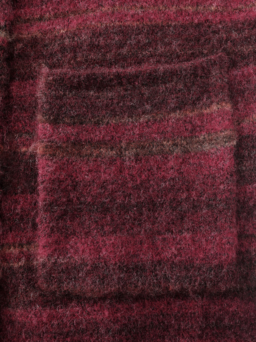 Color Gradient Textured Pockets Knit Cardigan