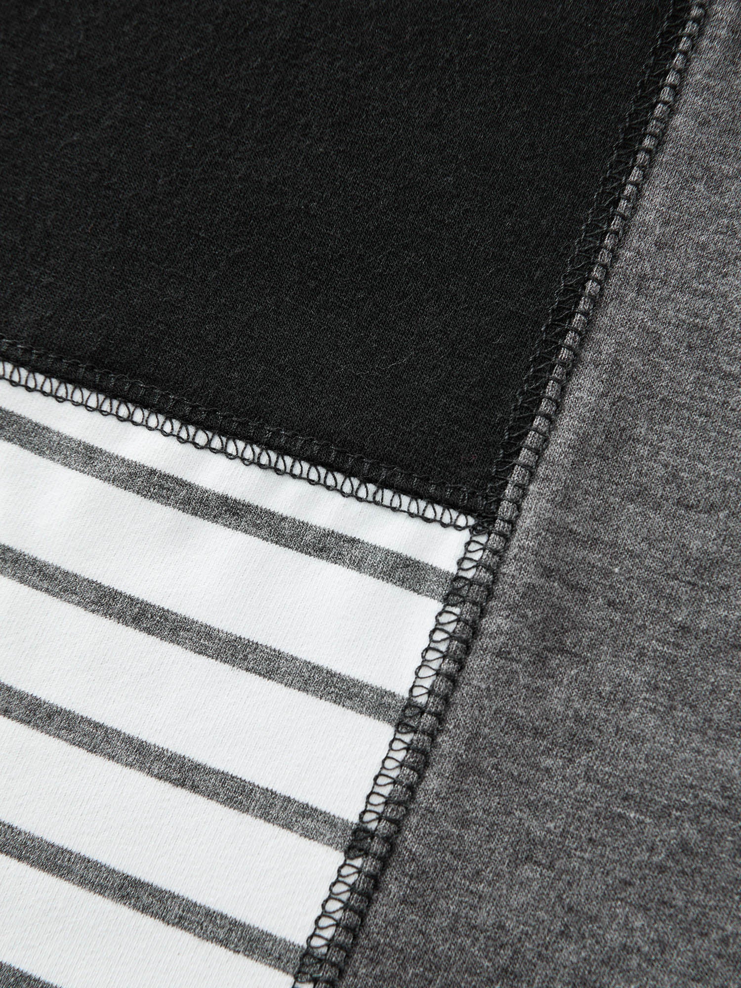 Colorblock Stretchy Stripe Print T-Shirt