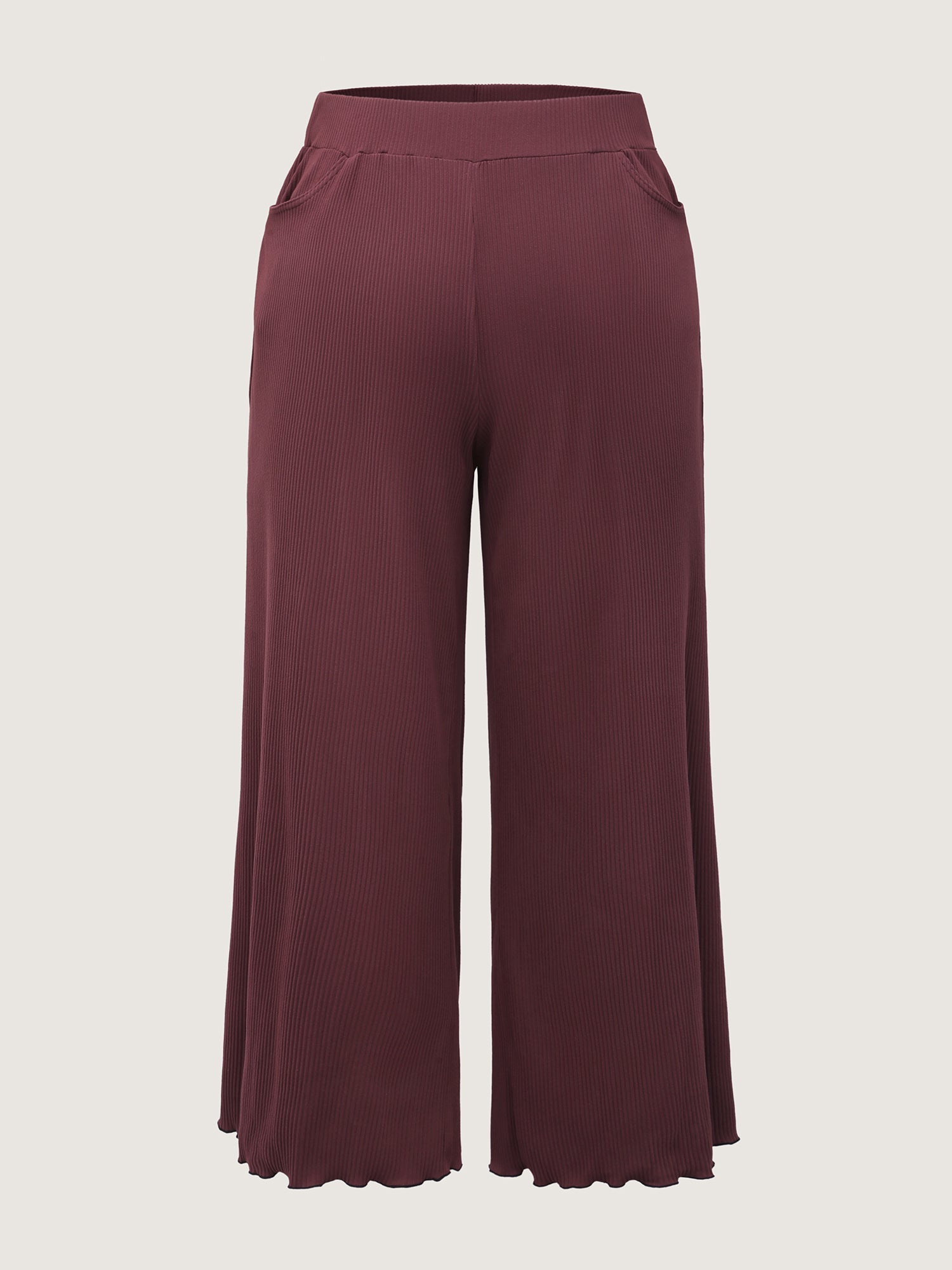 Wavy Edge Straight-Leg Lounge Bottoms