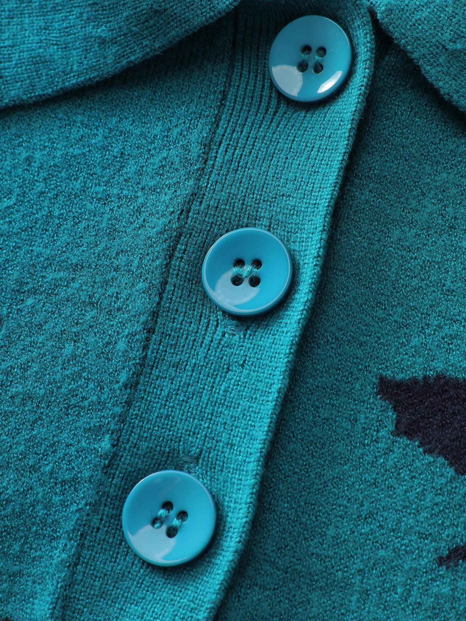 Crisp Fall Leaf Polo Neck Pullover