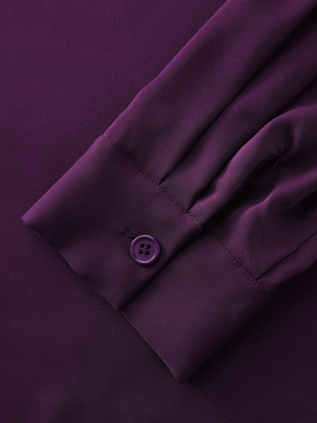 Cut-Out Neckline Pleated Blouse