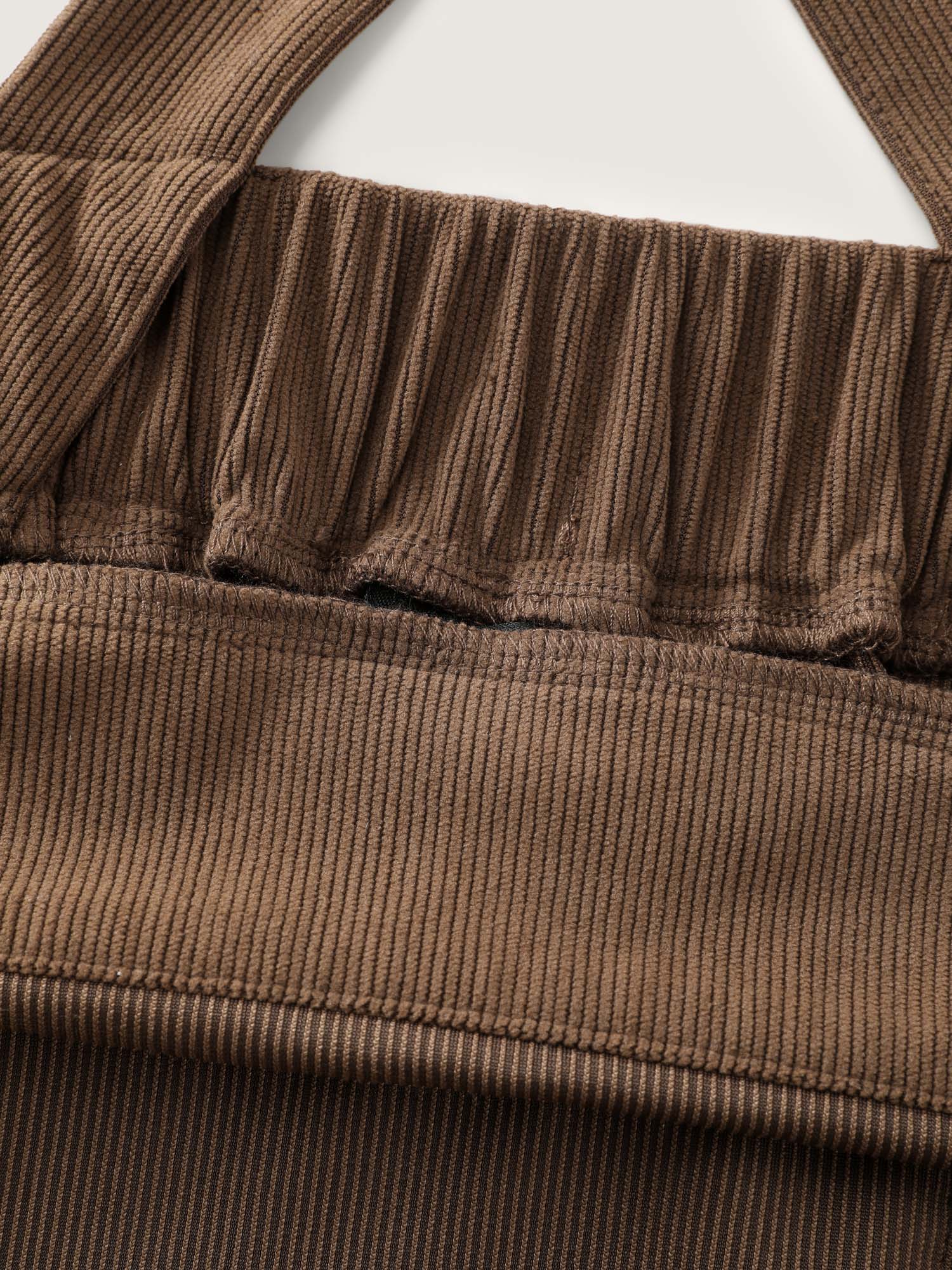 Corduroy Adjustable Shoulder Strap Jumpsuit