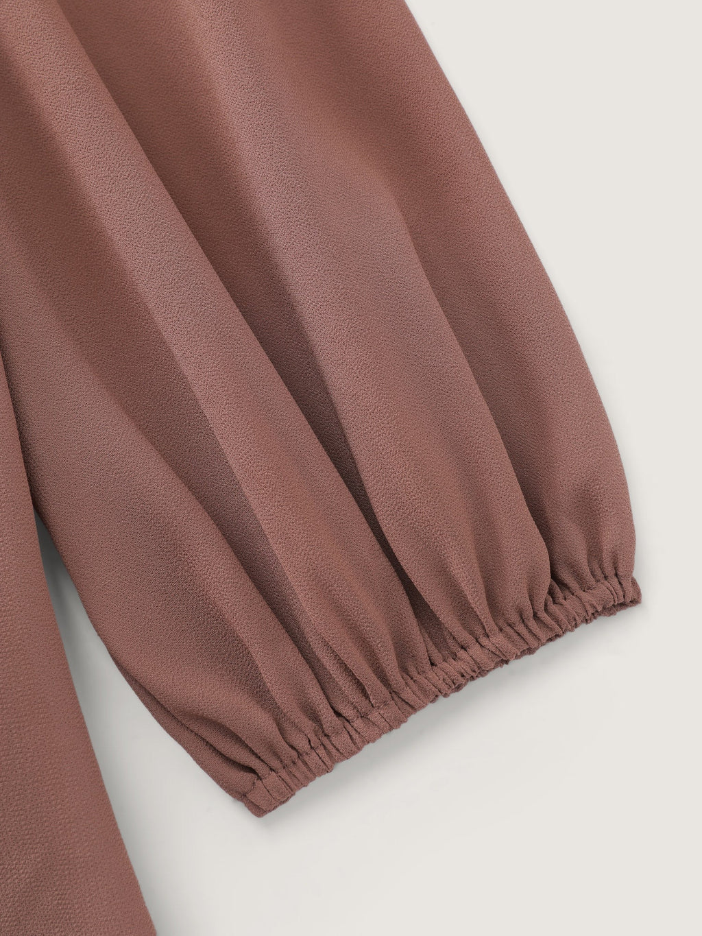 Chiffon Overlap Back Pleated Blouse