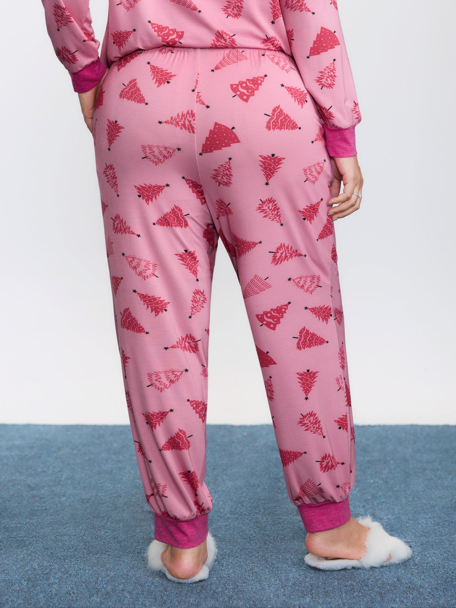 Christmas Tree Buttons Loungewear Set