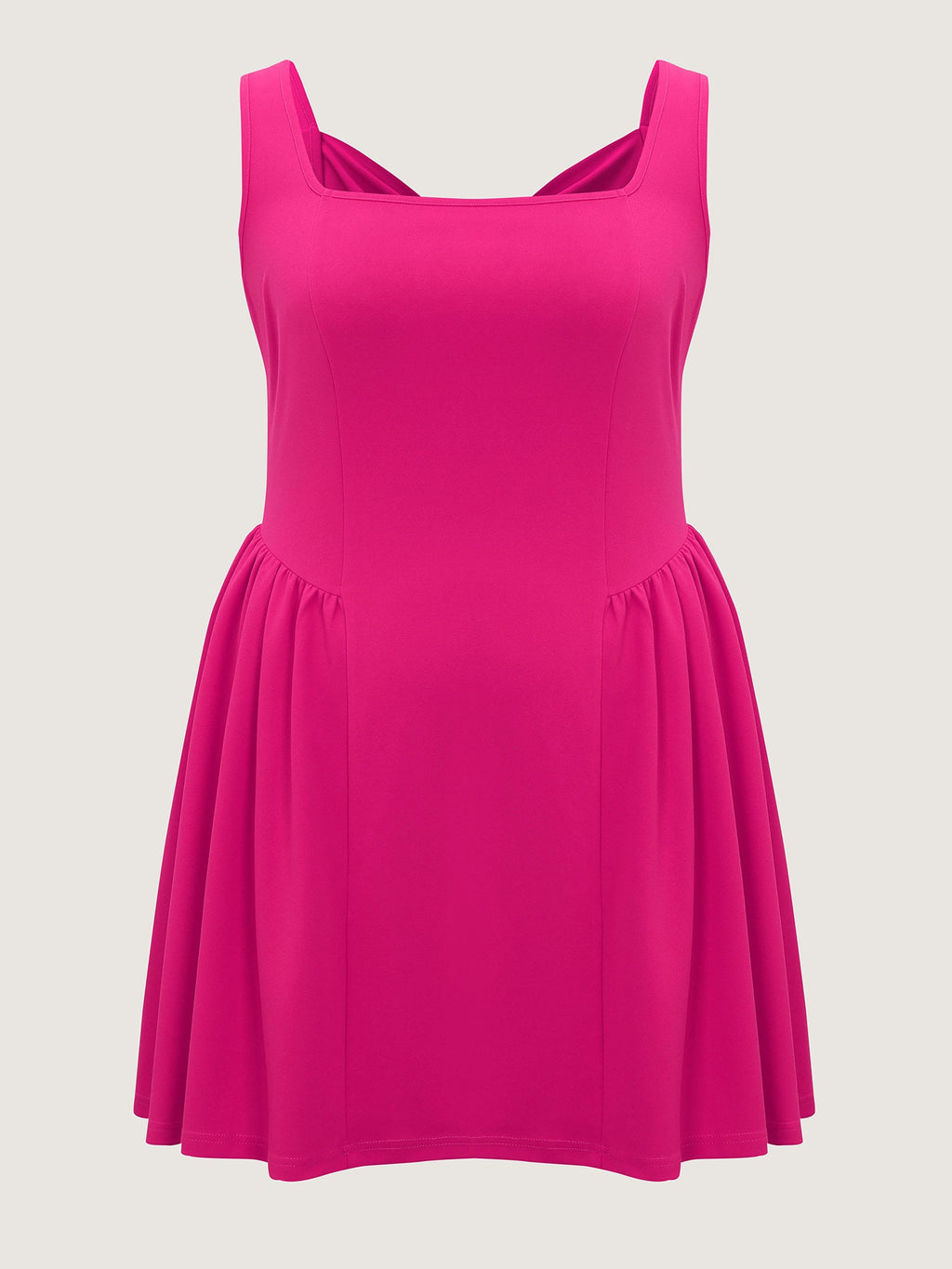 Bow-tiful Back Pleated Mini Dress