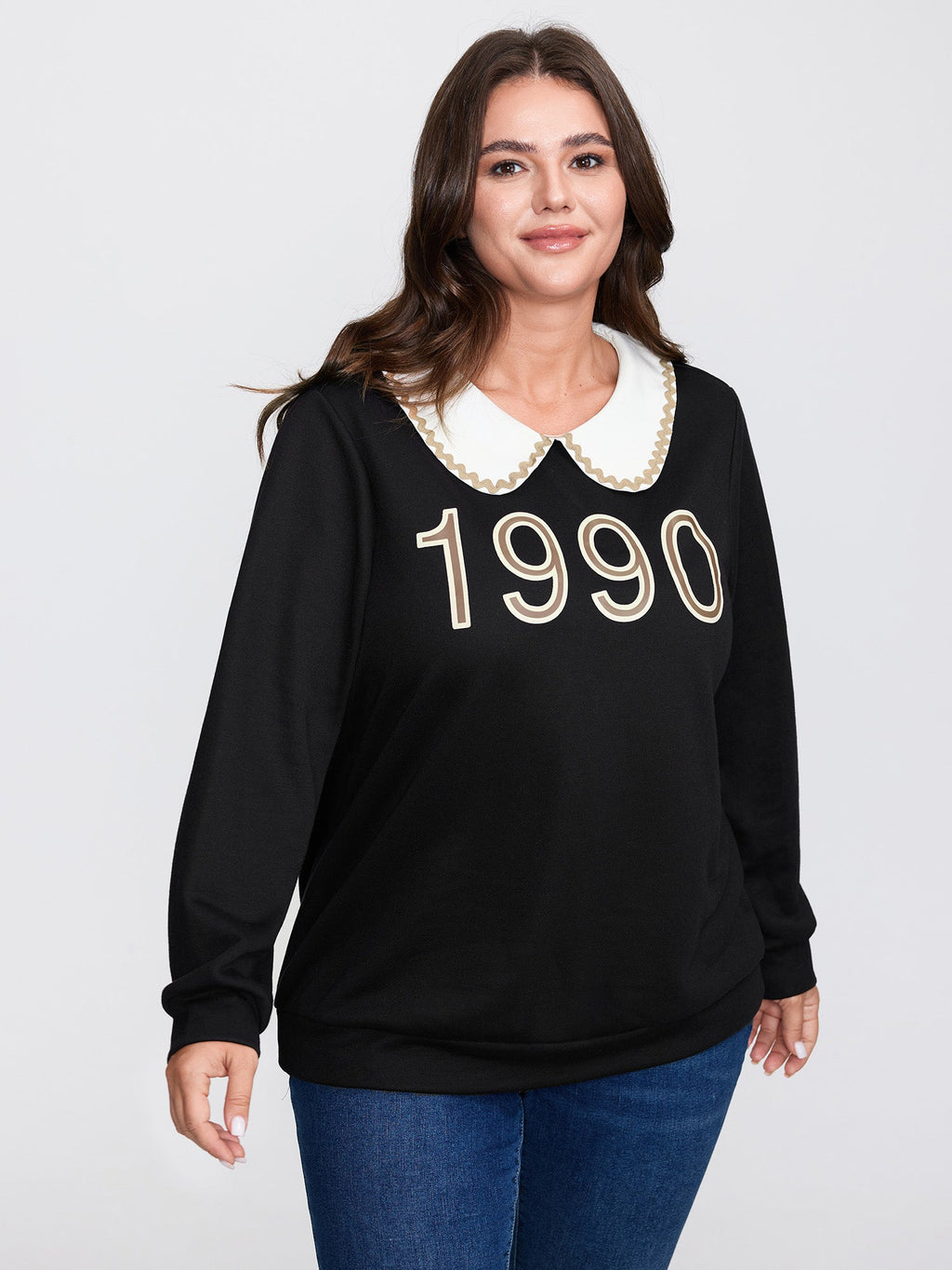 90's Dream Color Contrast Sweatshirt