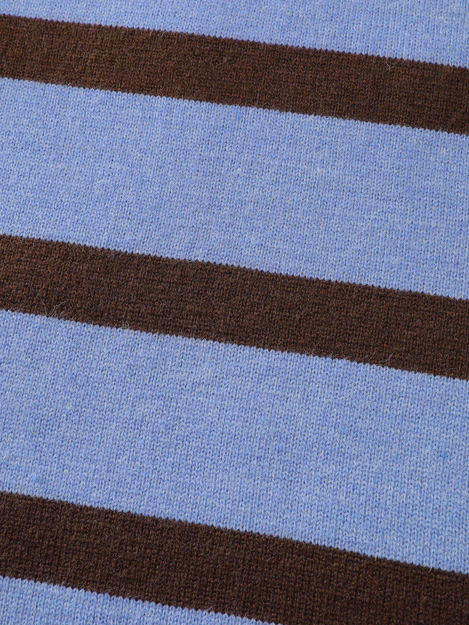 Color Contrast Stripe Heather Textured Pullover