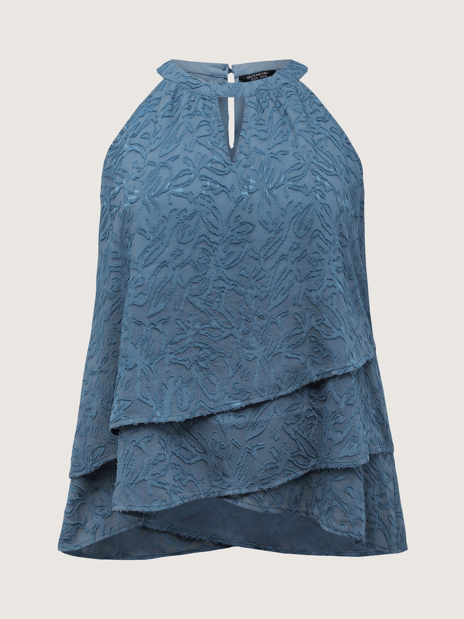 Chiffon Textured Layered Tank Top