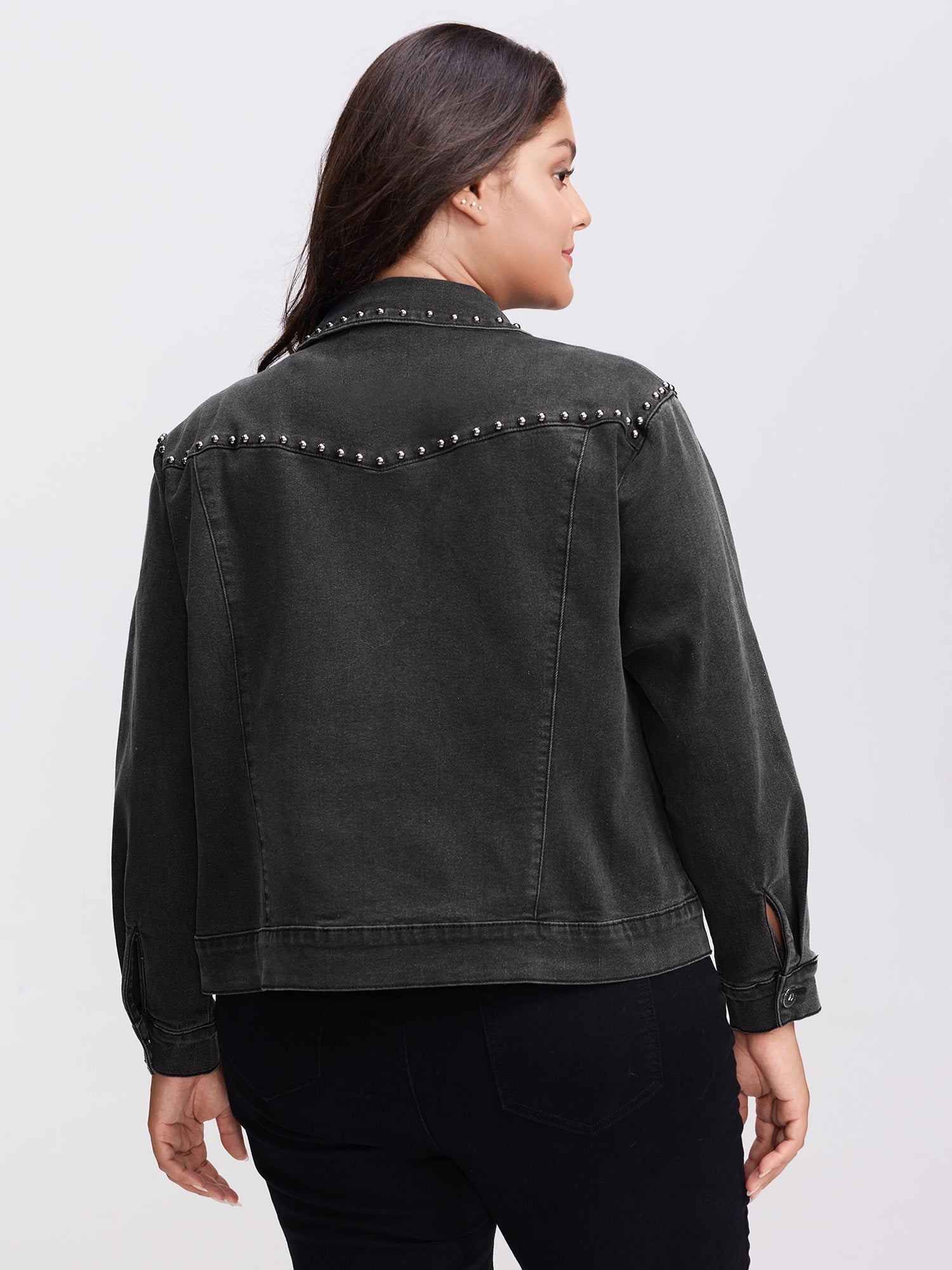 Denim Chest Flaps Zipper Jacket