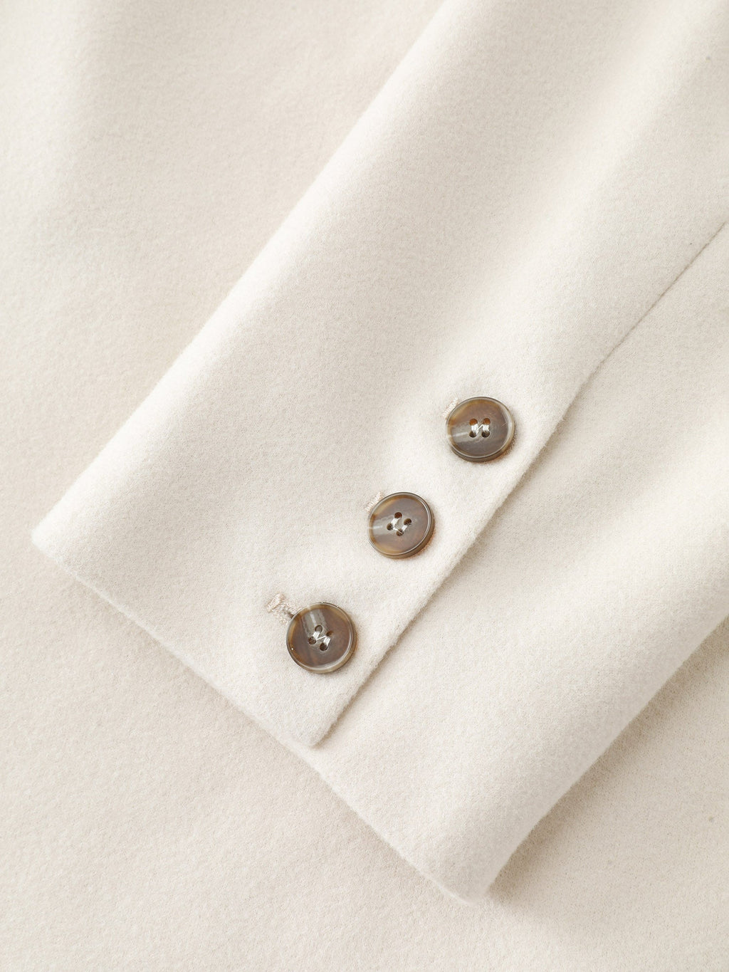 Belted Lapel Collar Double Button Coat