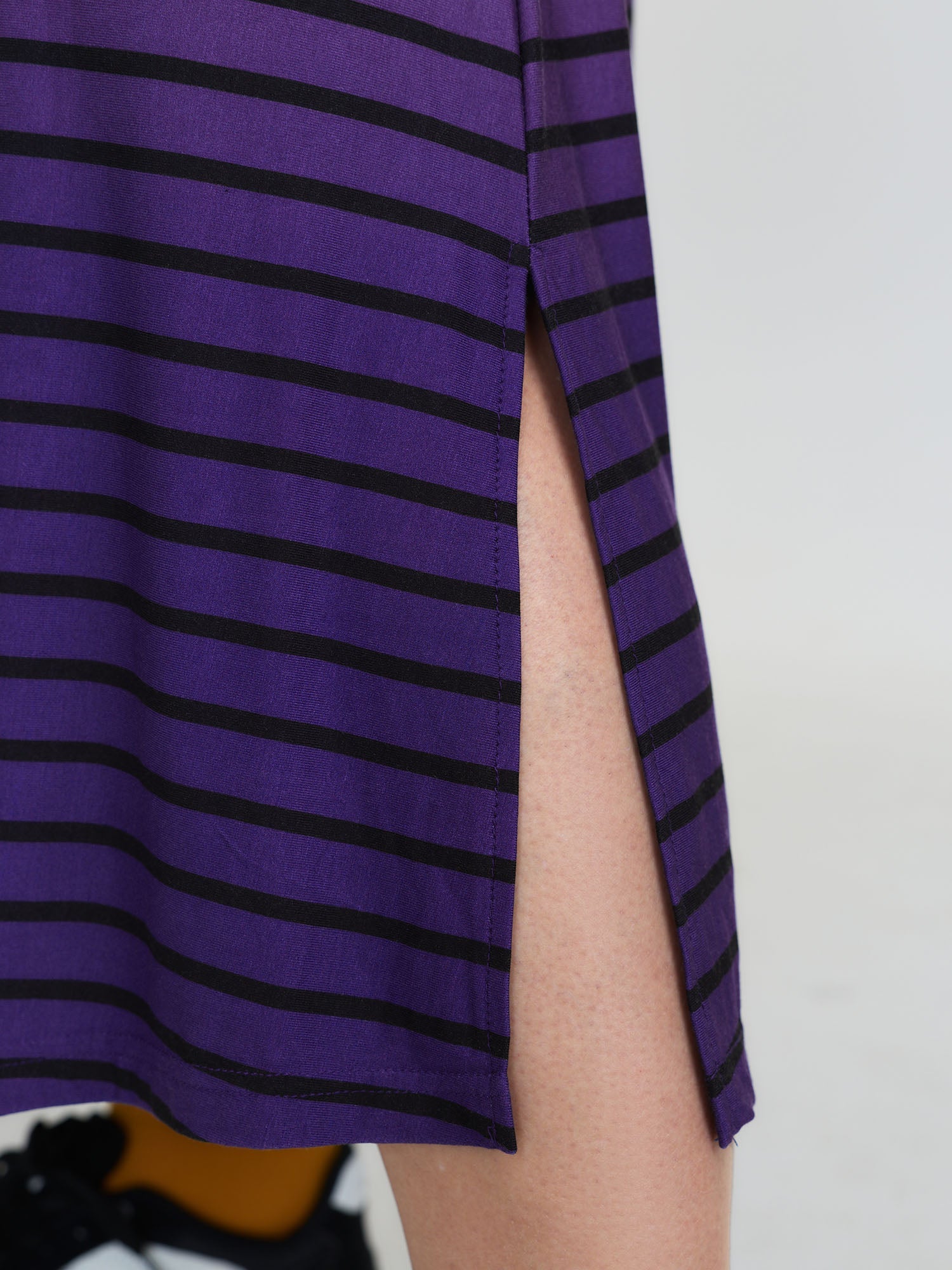 Color Gradient Stripe V-Neck Sleep Dress