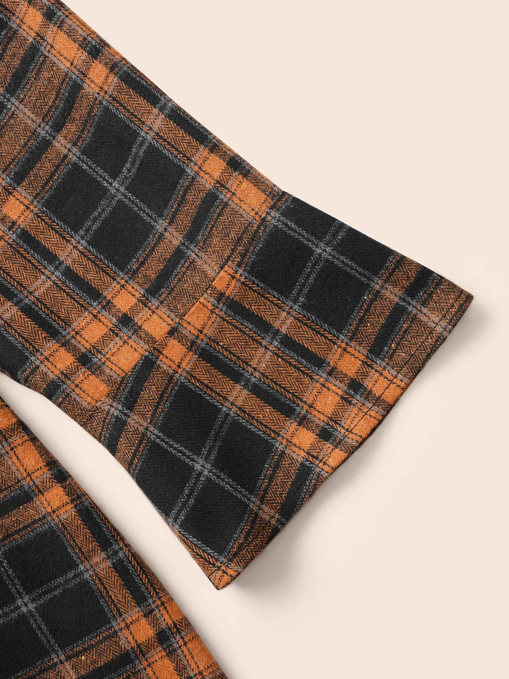 Corset Plaid Waist-Cinching Blouse