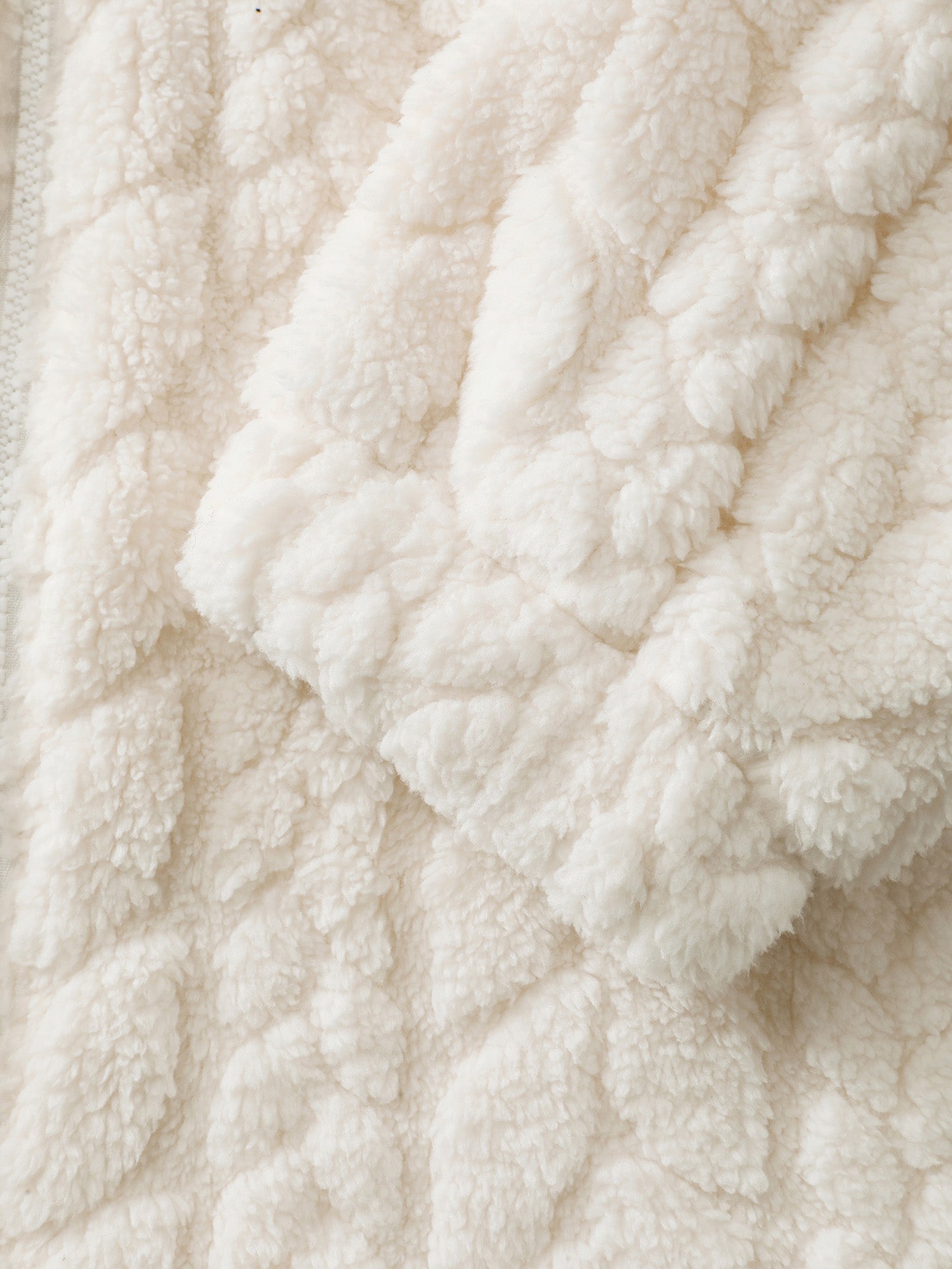 Fleece Zipper Hooded Sleep Jumpsuit