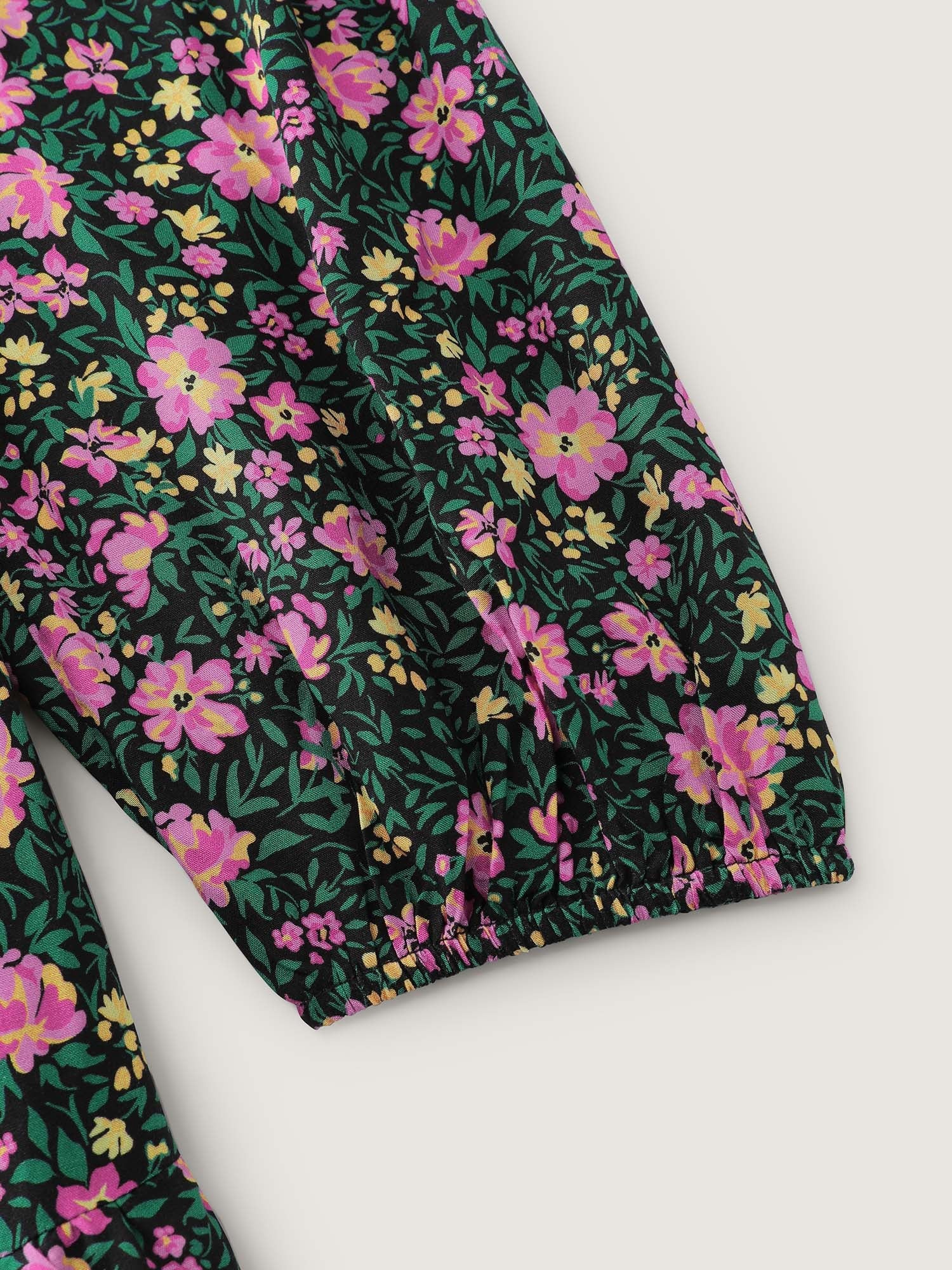 Floral Print Ruffled Tiered Maxi Dress