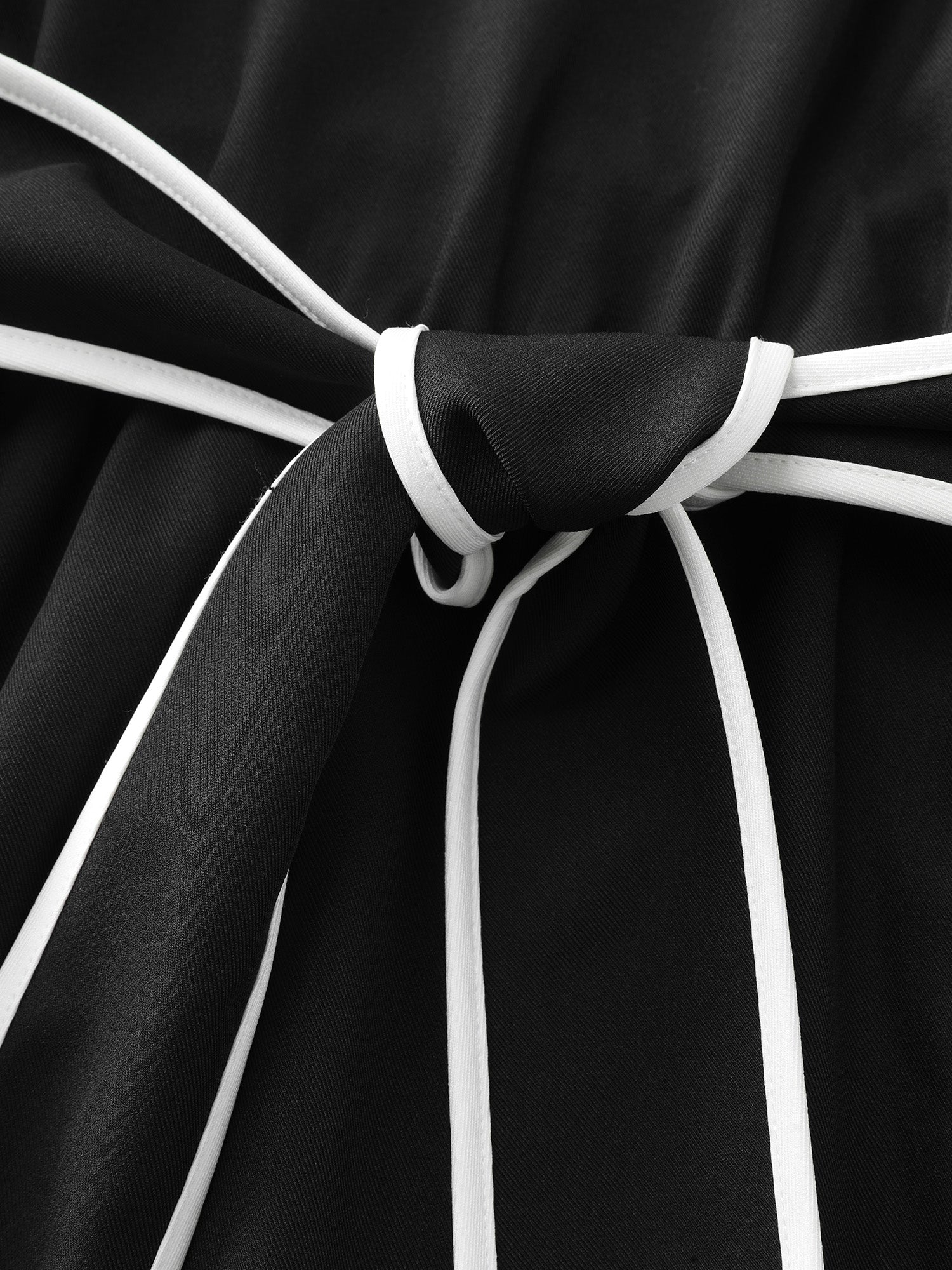 Bow-Front Waist Tie Midi Dress