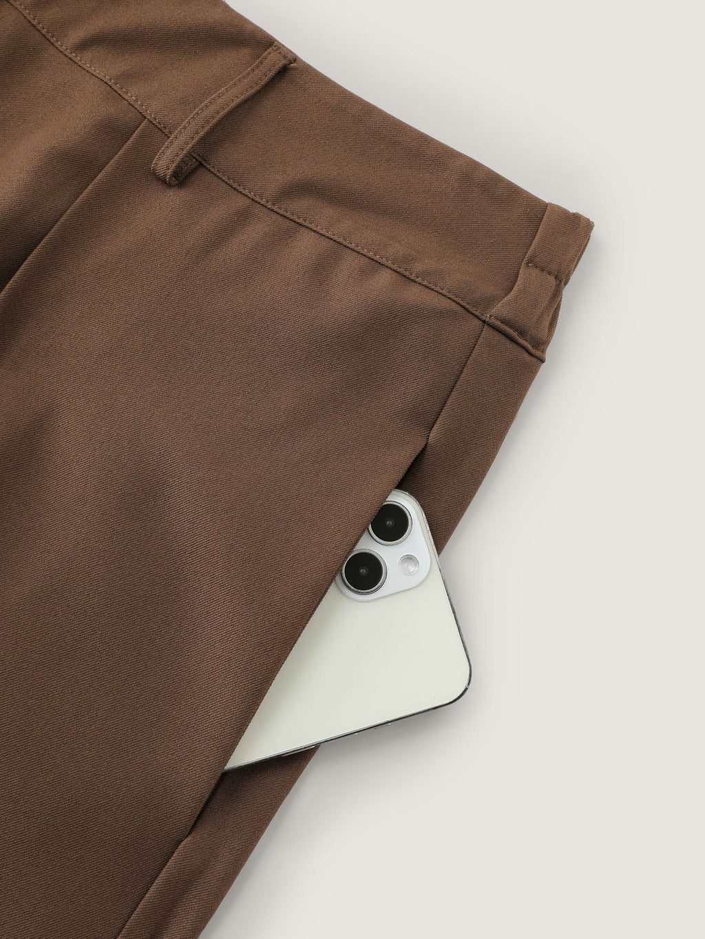 Belted Side Pleated Adjustable Pants